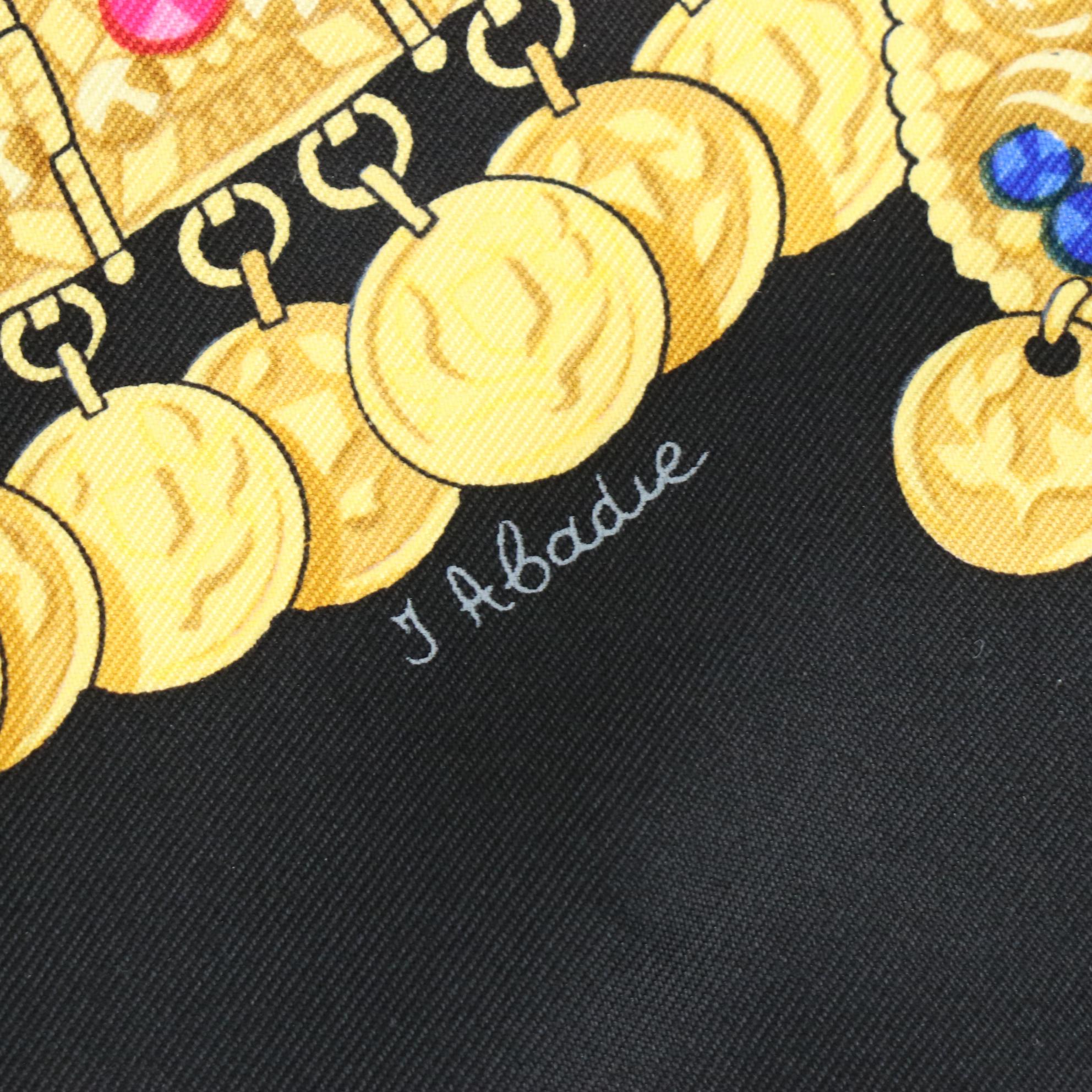 Hermès "Kosmima" Scarf 90 in Silk Twill