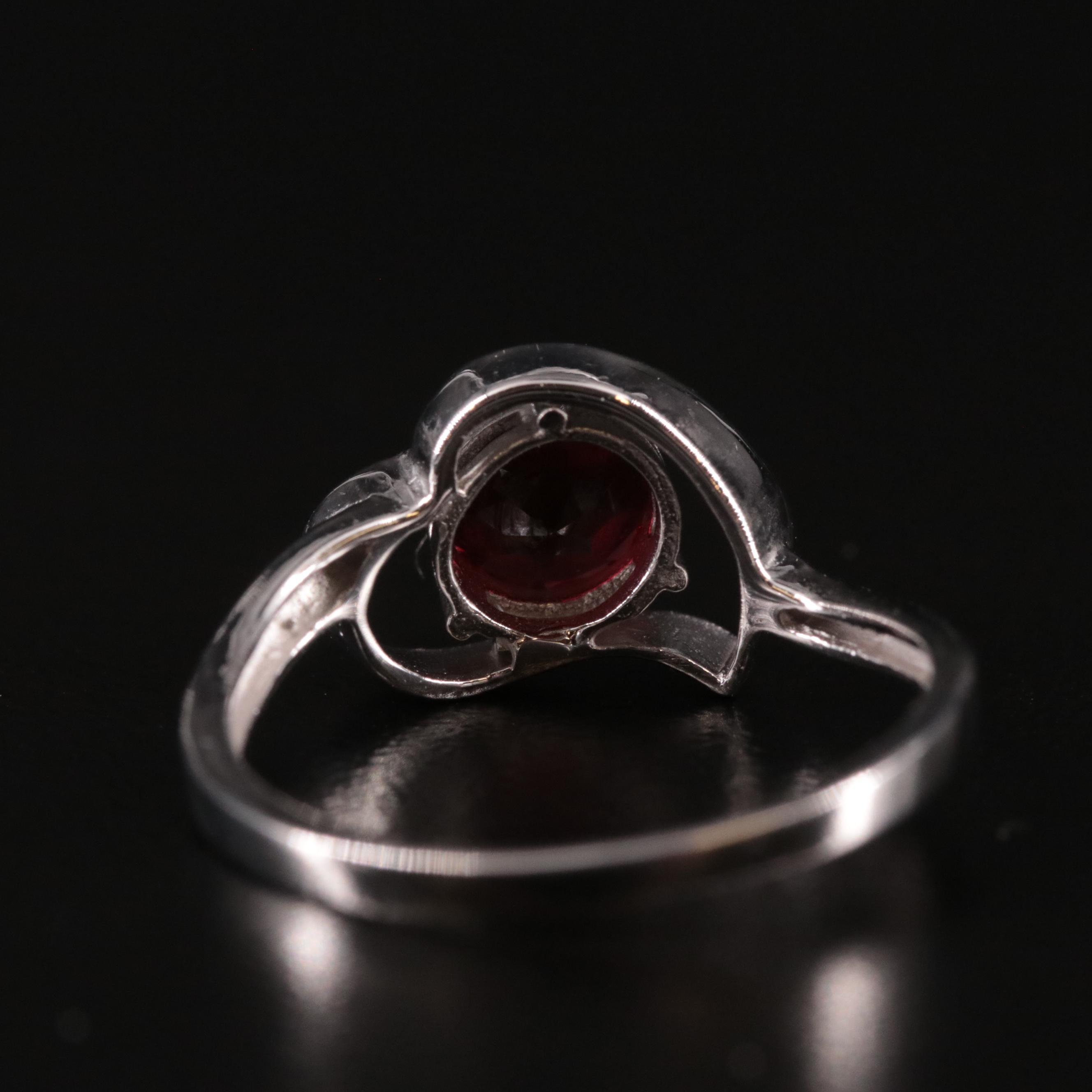 Sterling and Garnet Ring