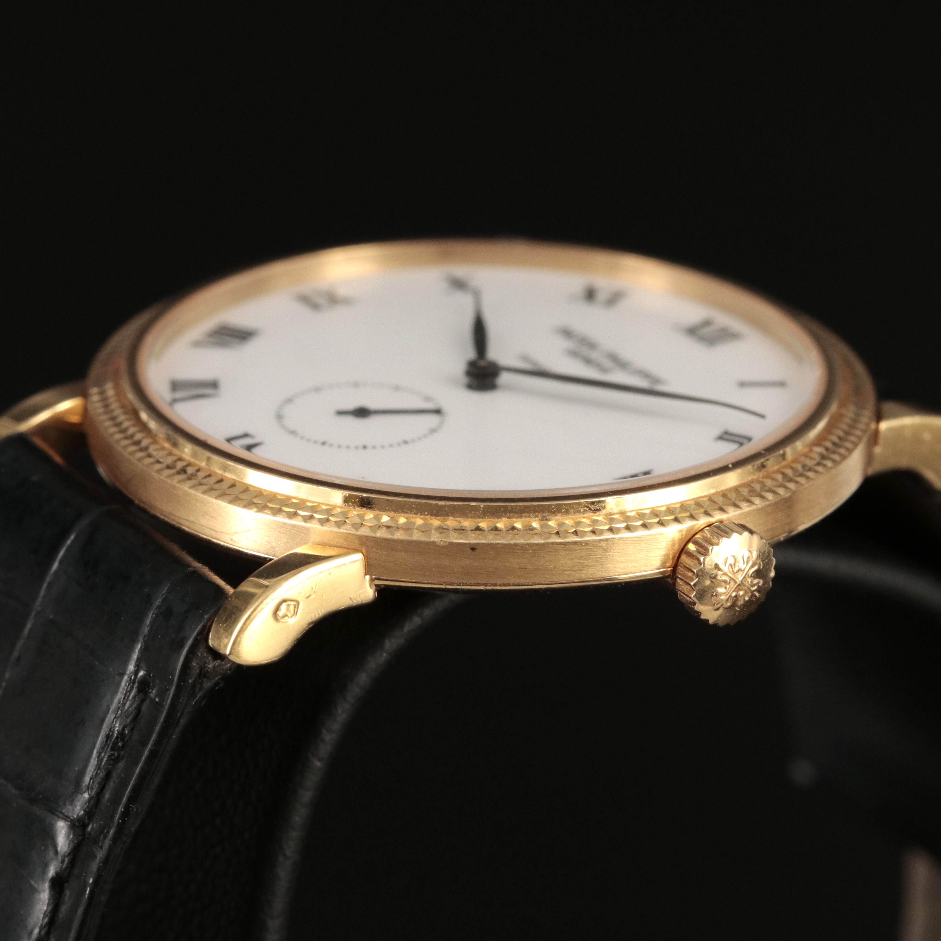 18K Patek Philippe for Tiffany & Co. Calatrava Hobnail Case Watch