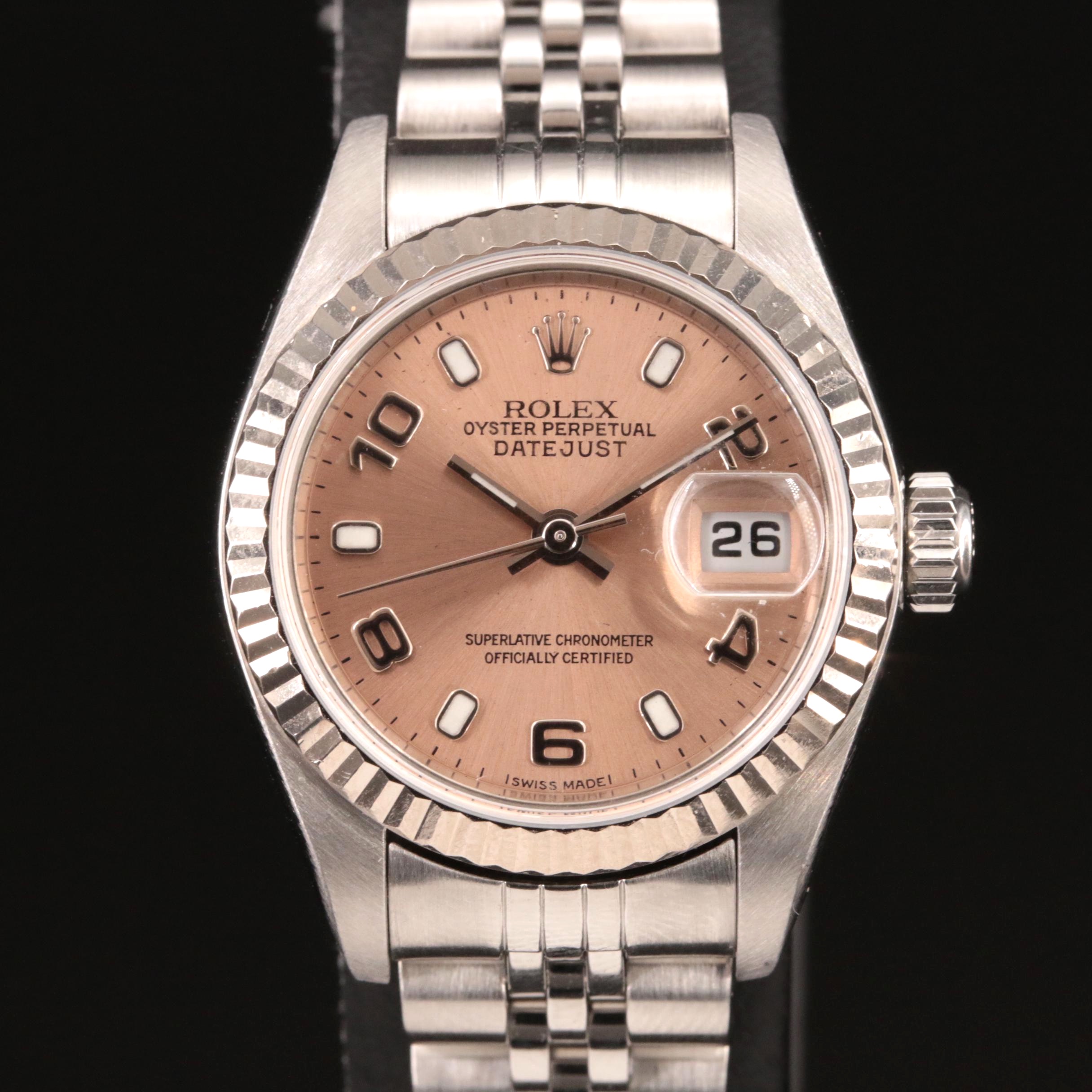2001 Rolex Stainless Steel and 18K Datejust Watch
