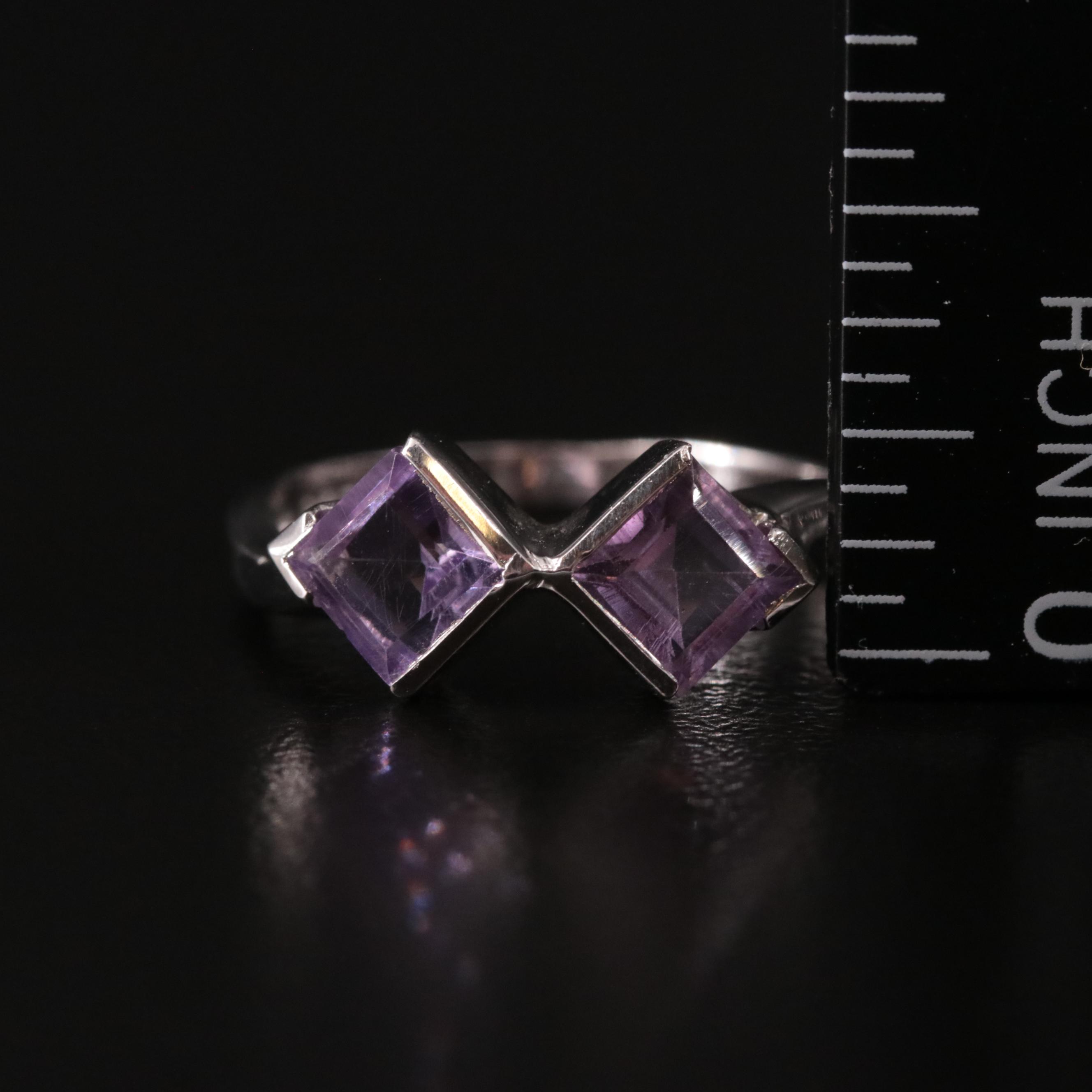 Sterling and Amethyst Ring