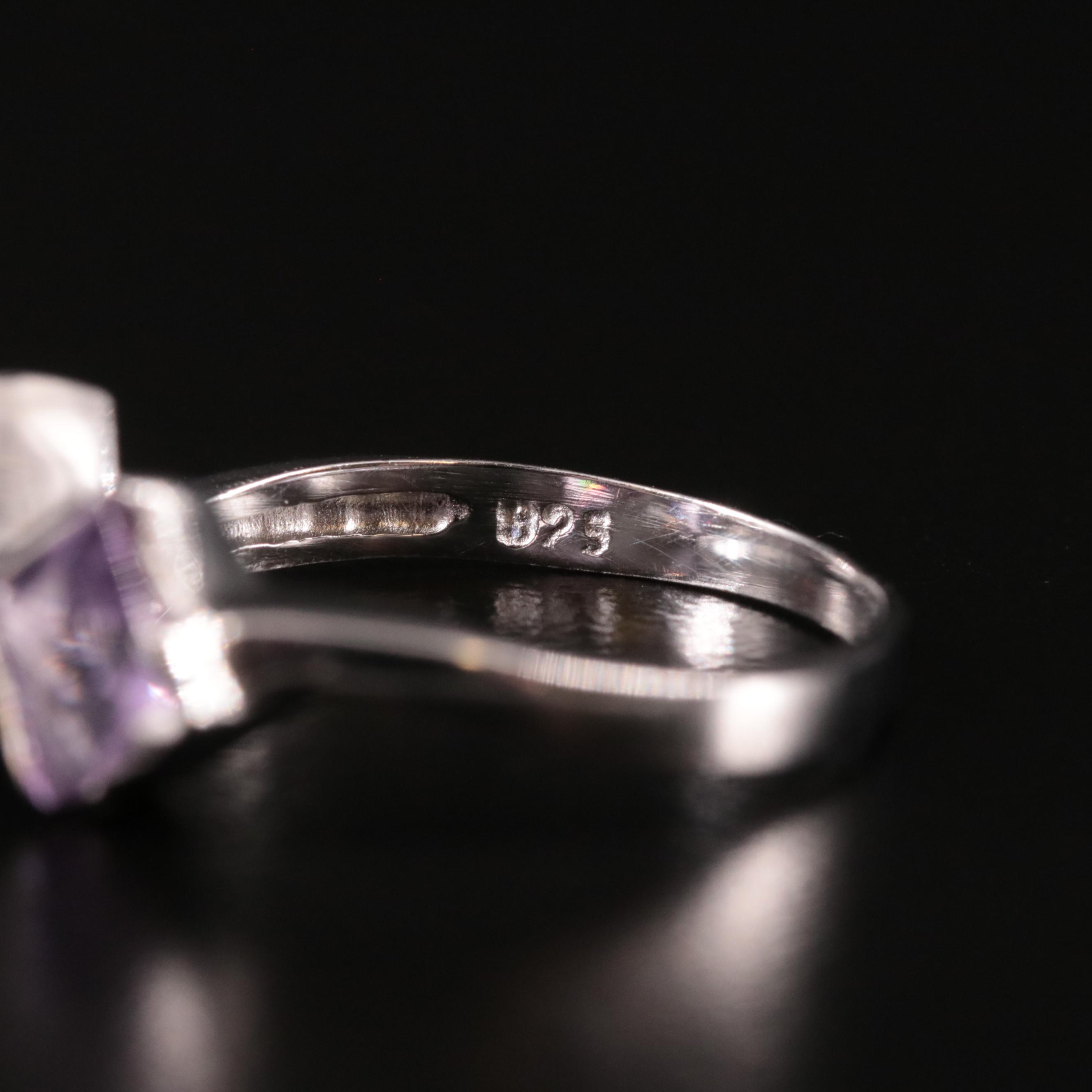 Sterling and Amethyst Ring