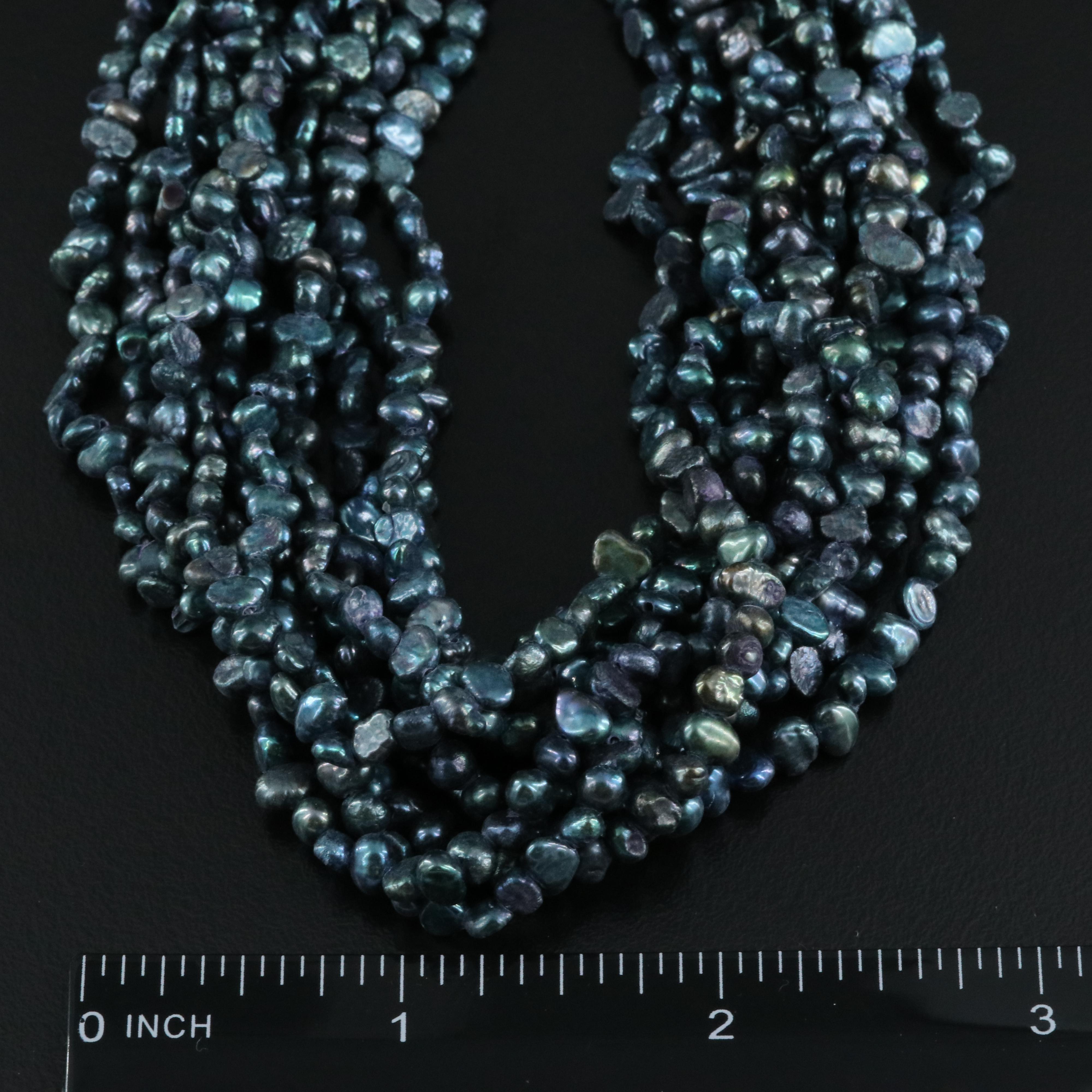 Pearl Necklace with Sterling Clasp