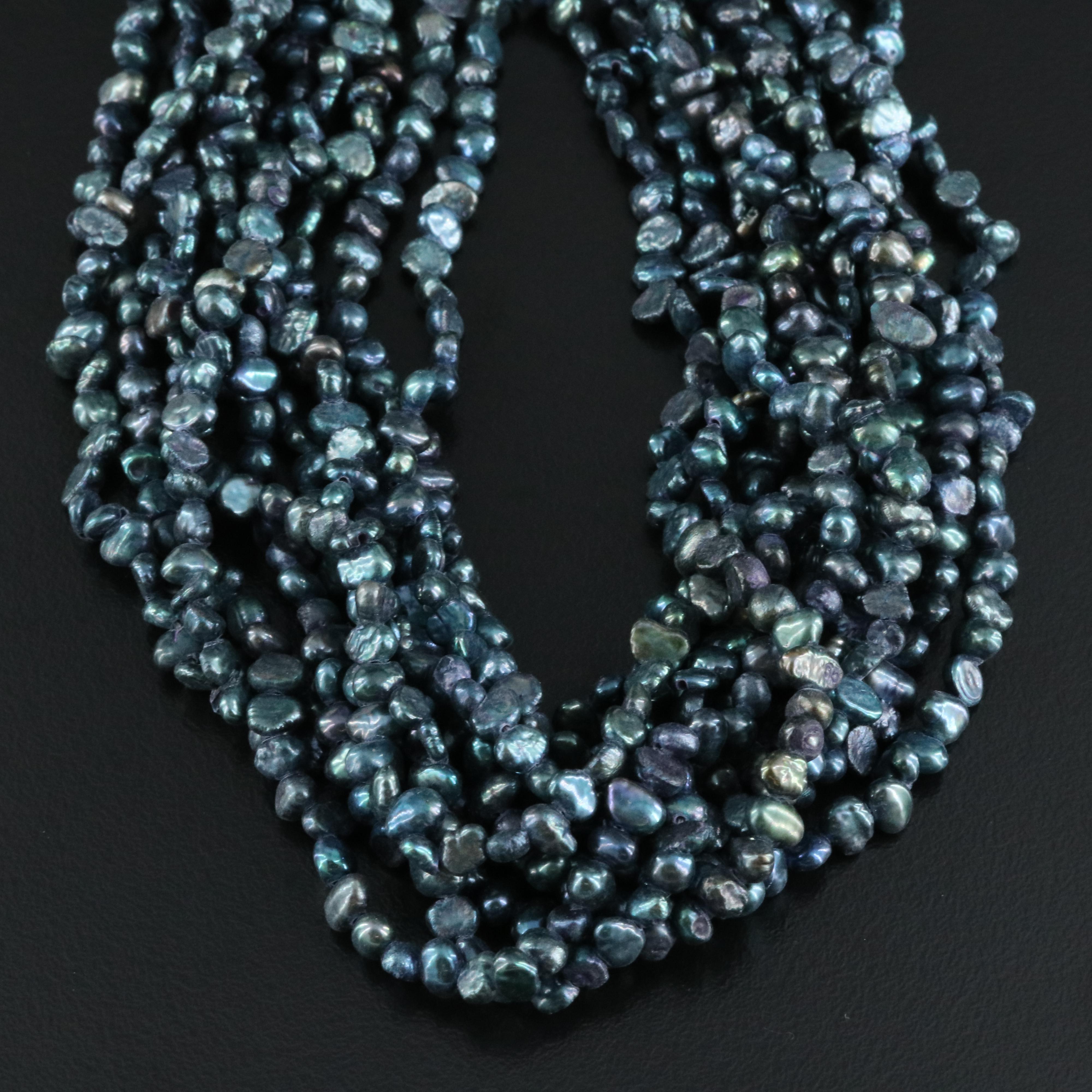 Pearl Necklace with Sterling Clasp