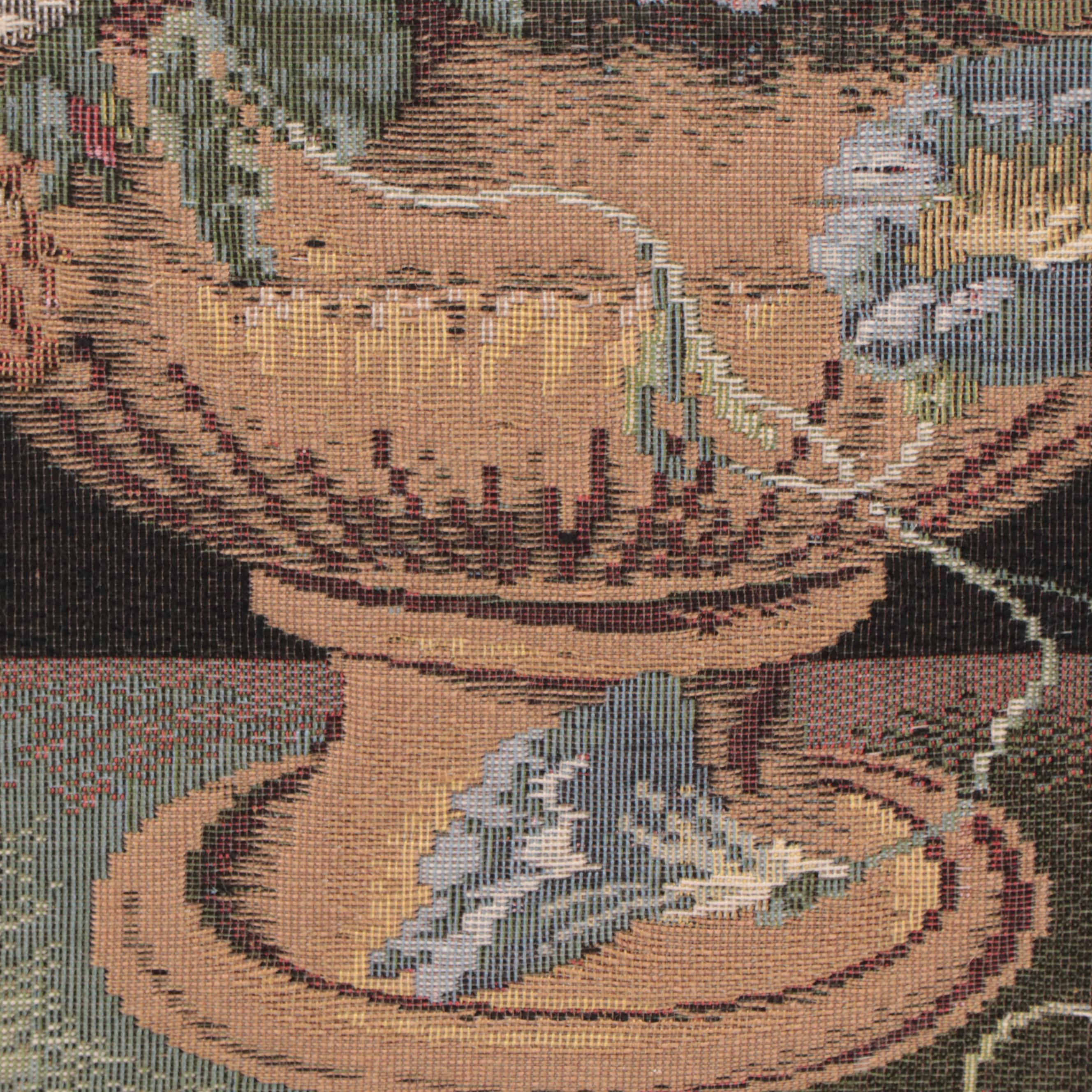 Corona Decor Co. Floral Still Life Jacquard Tapestry Fireplace Screen