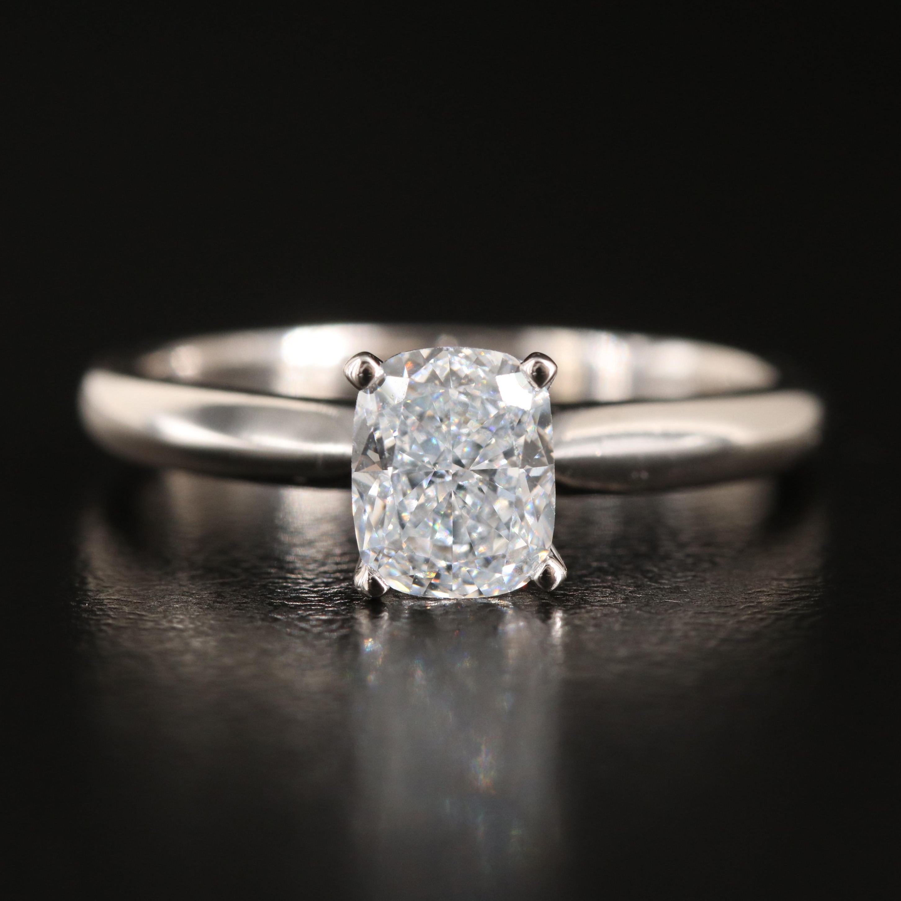 14K 1.00 CT Lab Grown Diamond Solitaire Ring with IGI Report