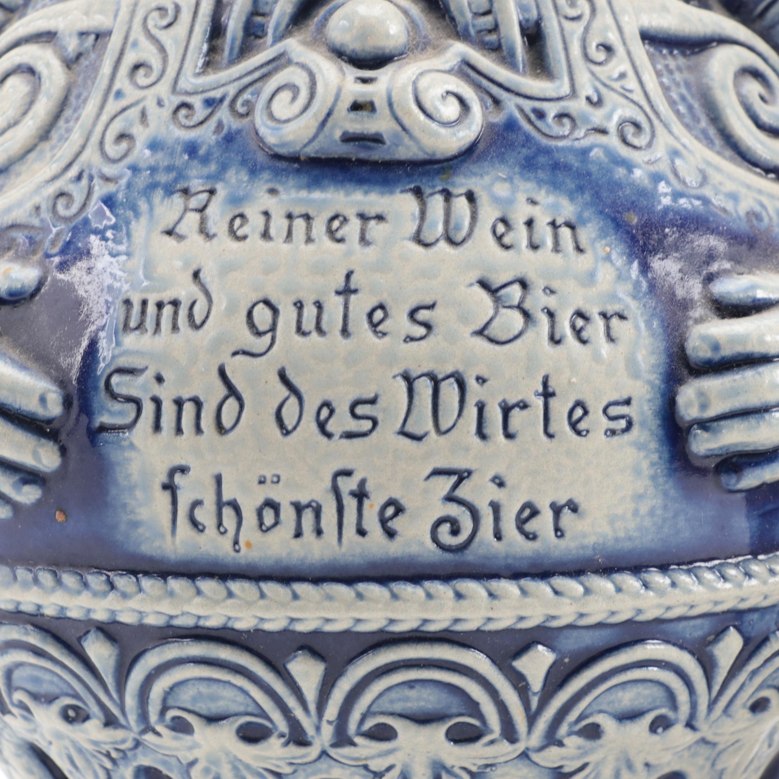 Gerz Stoneware Figural Carafe with Other Stoneware Carafe