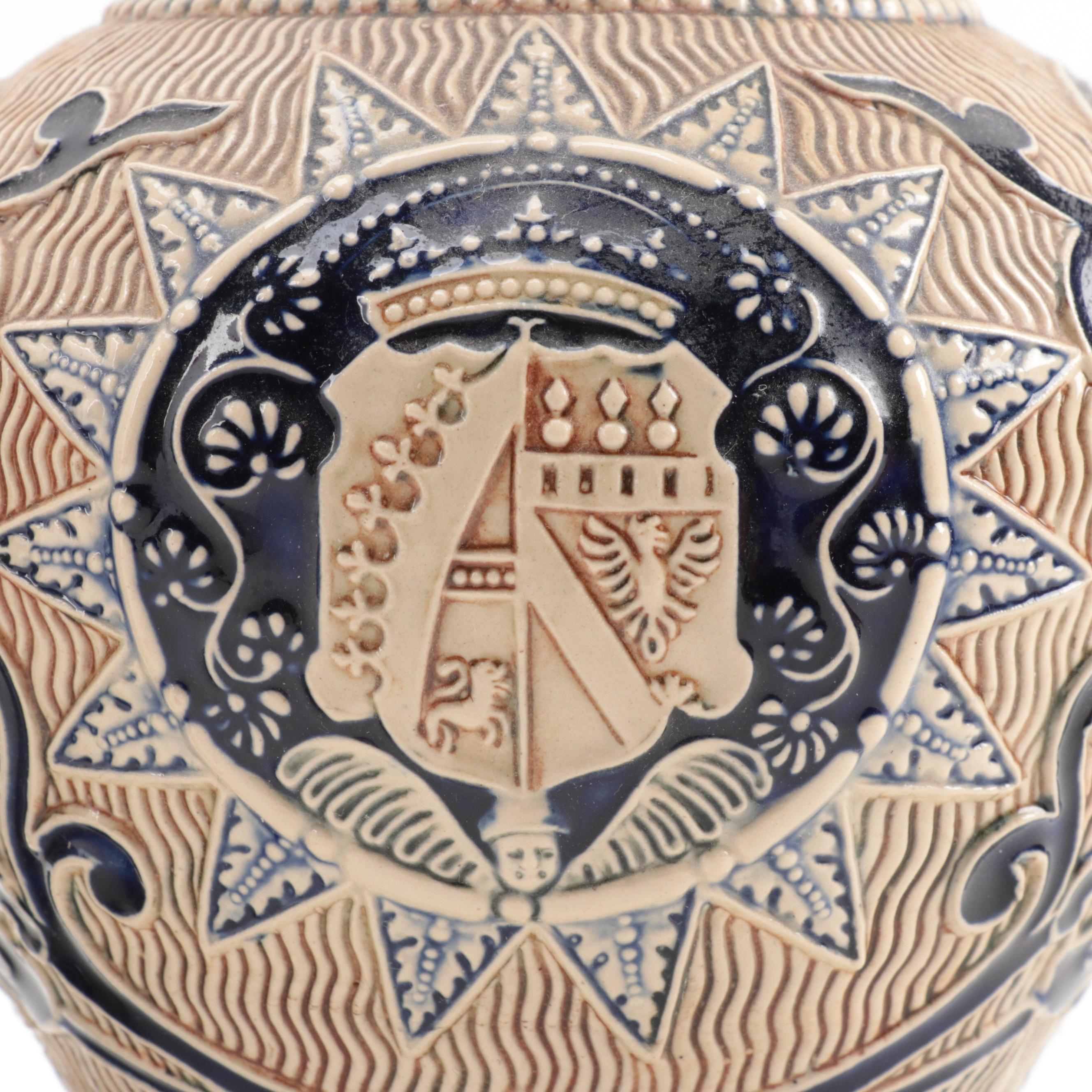 Gerz Stoneware Figural Carafe with Other Stoneware Carafe