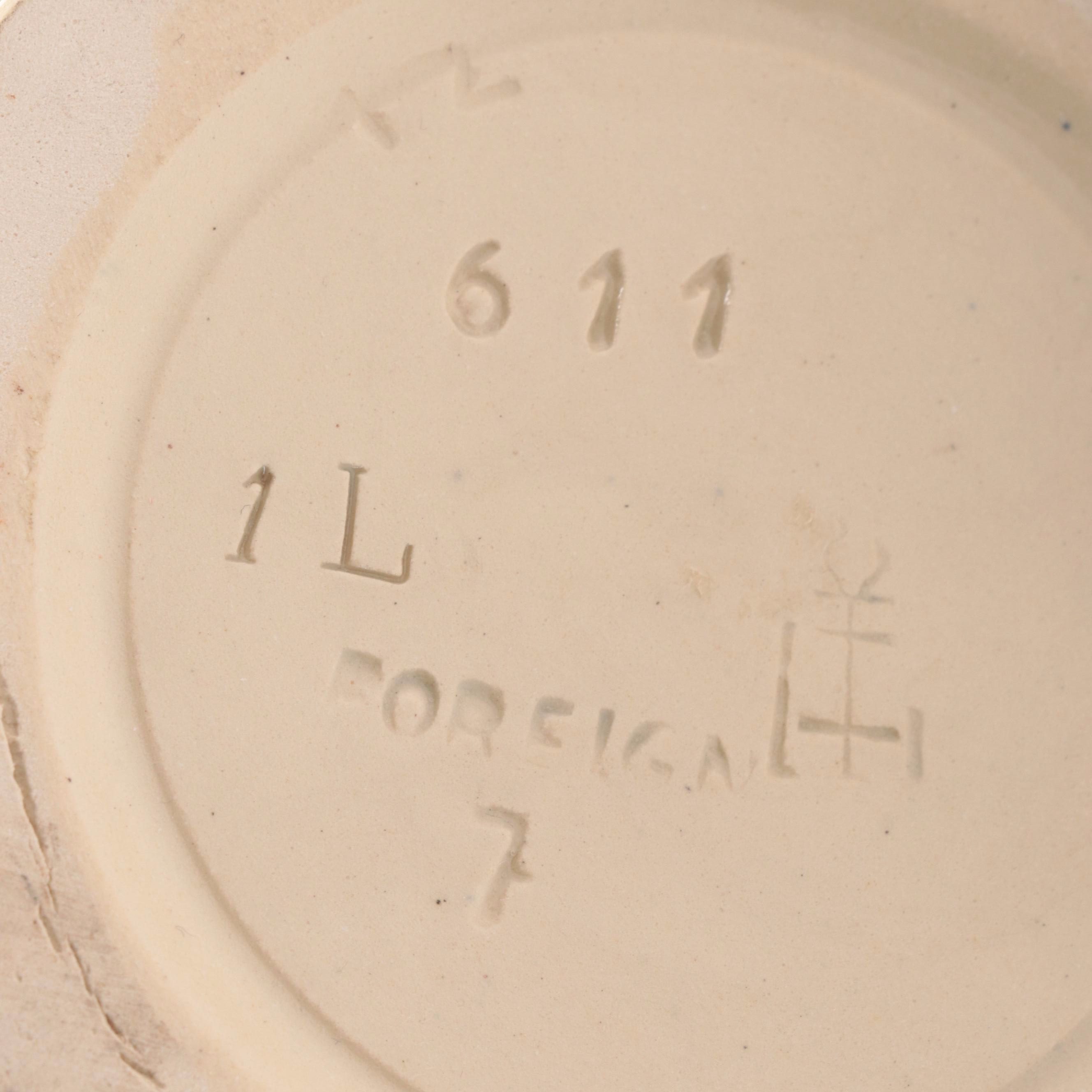 Gerz Stoneware Figural Carafe with Other Stoneware Carafe