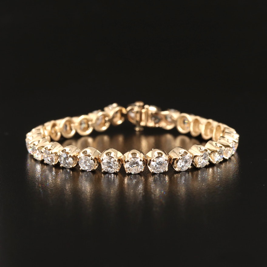 14K 11.05 CTW Diamond Line Bracelet