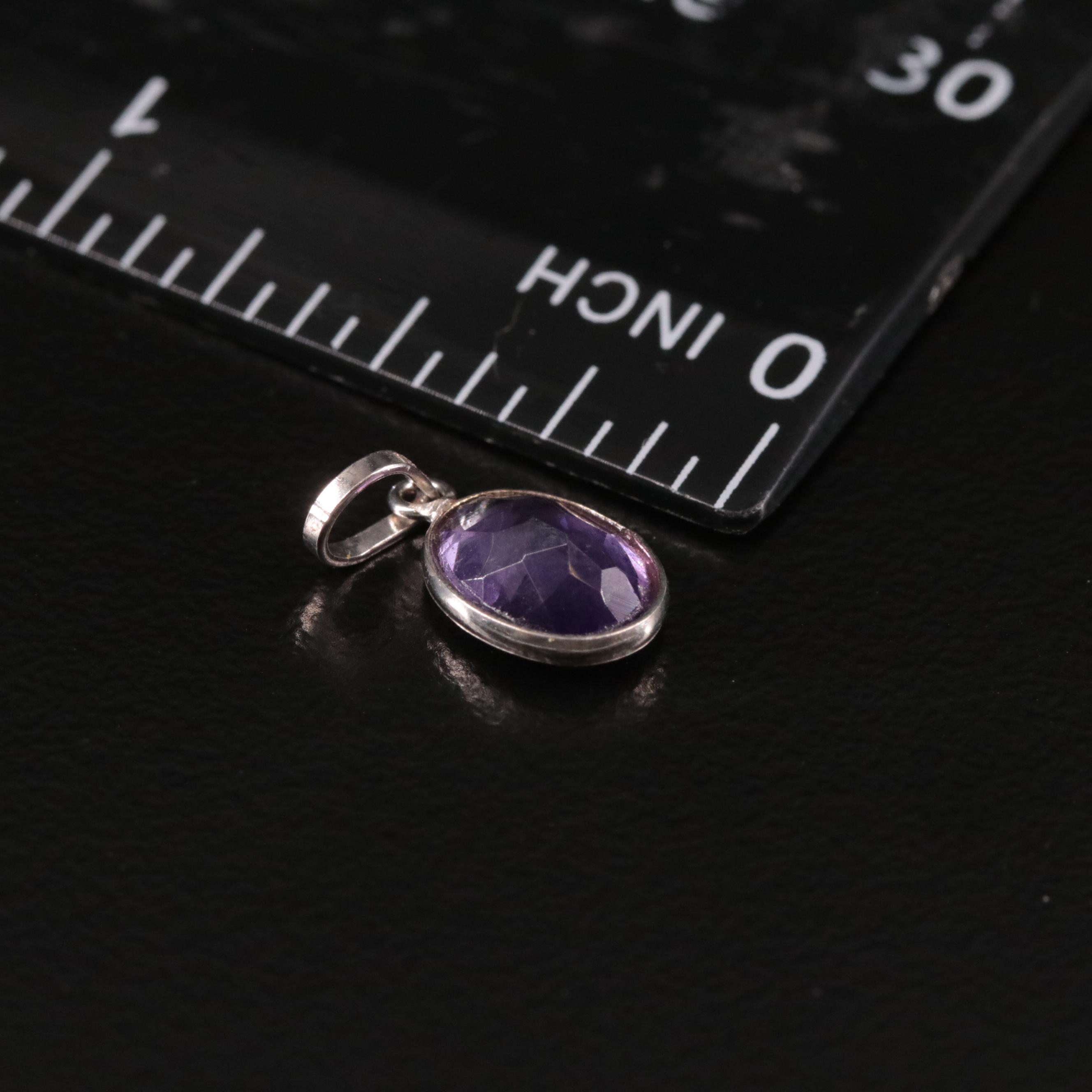 14K Amethyst Pendant