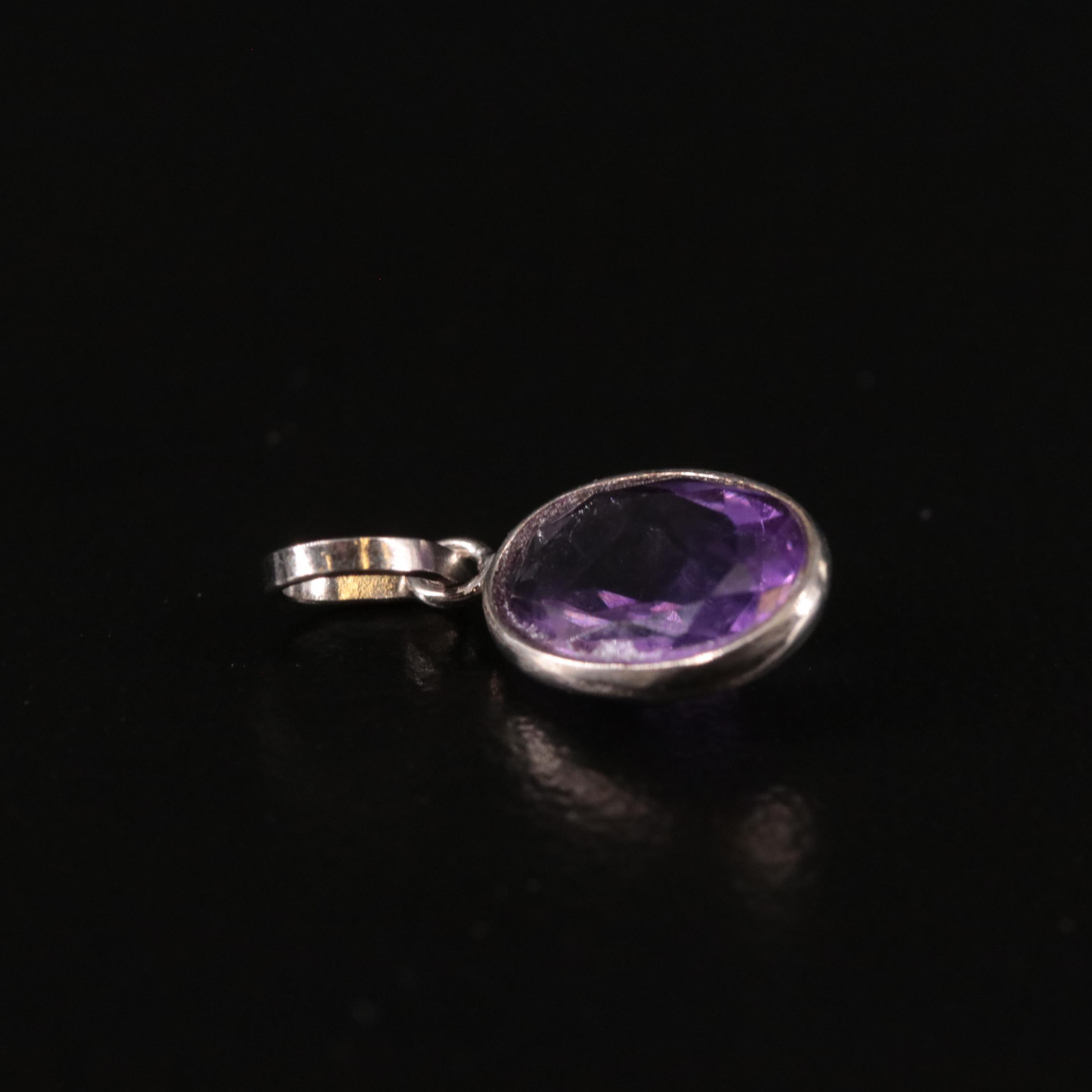14K Amethyst Pendant
