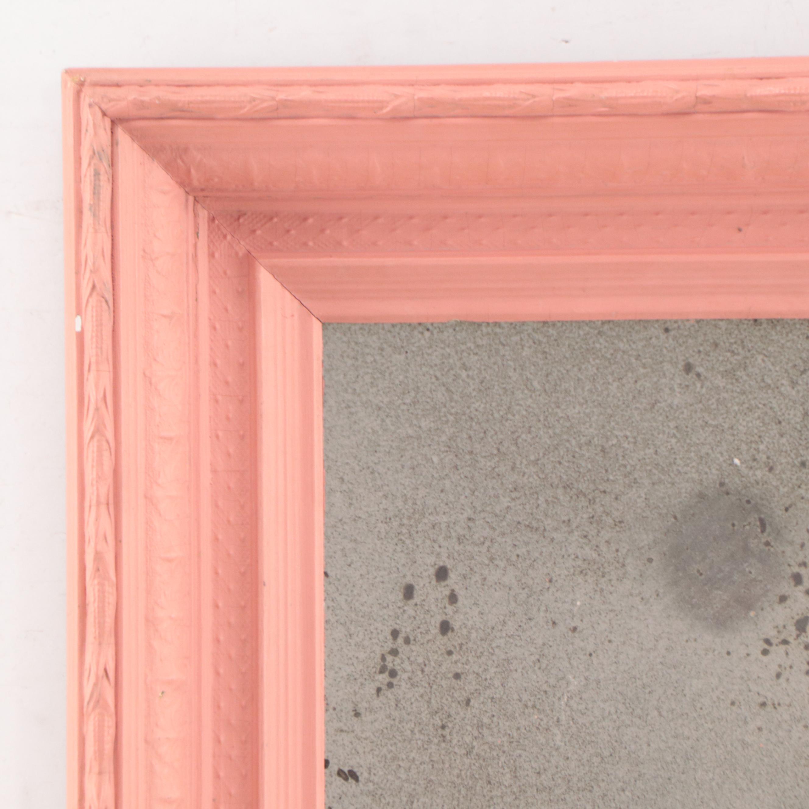 Painted Wooden American Empire Wall Mirror, Mid-19th Century