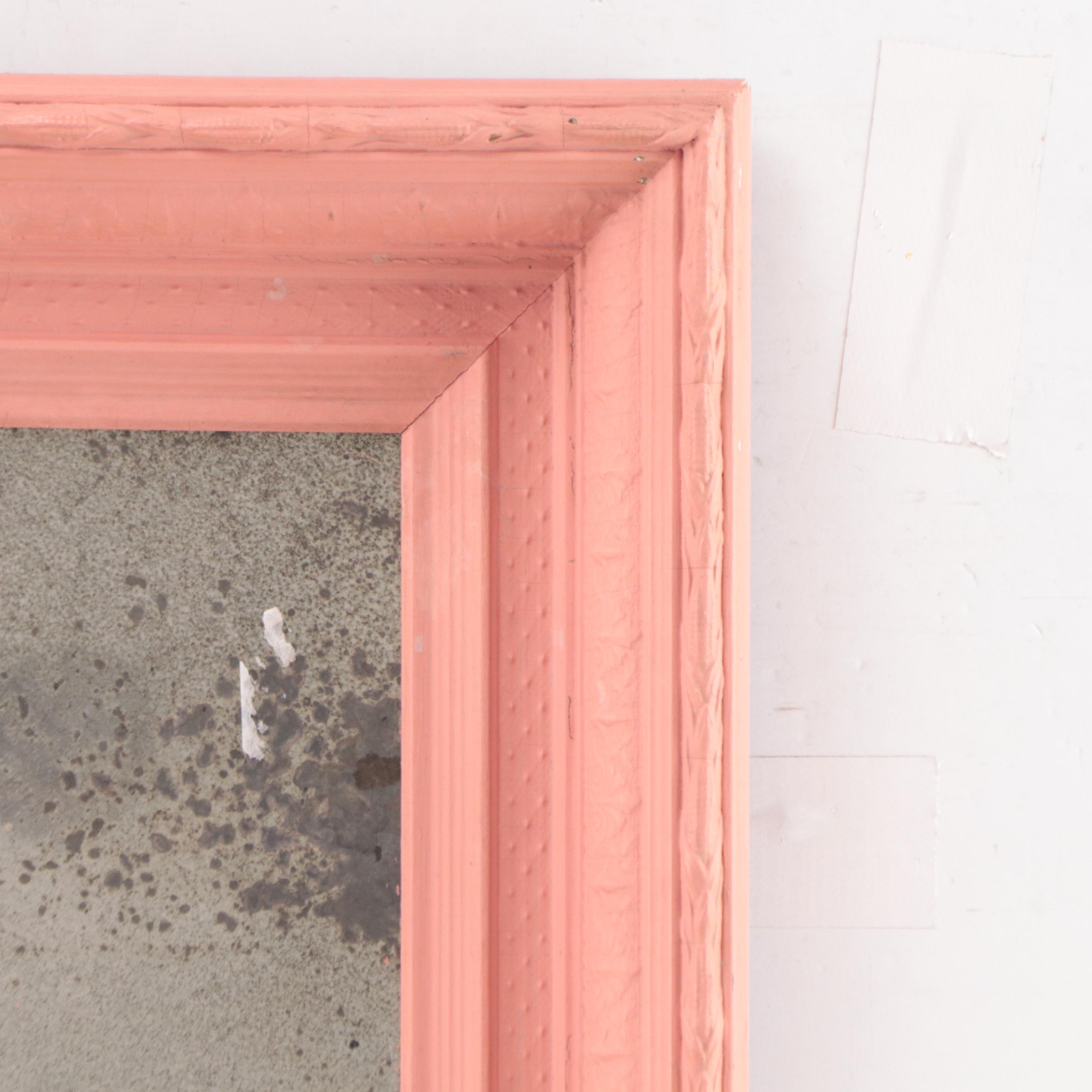 Painted Wooden American Empire Wall Mirror, Mid-19th Century