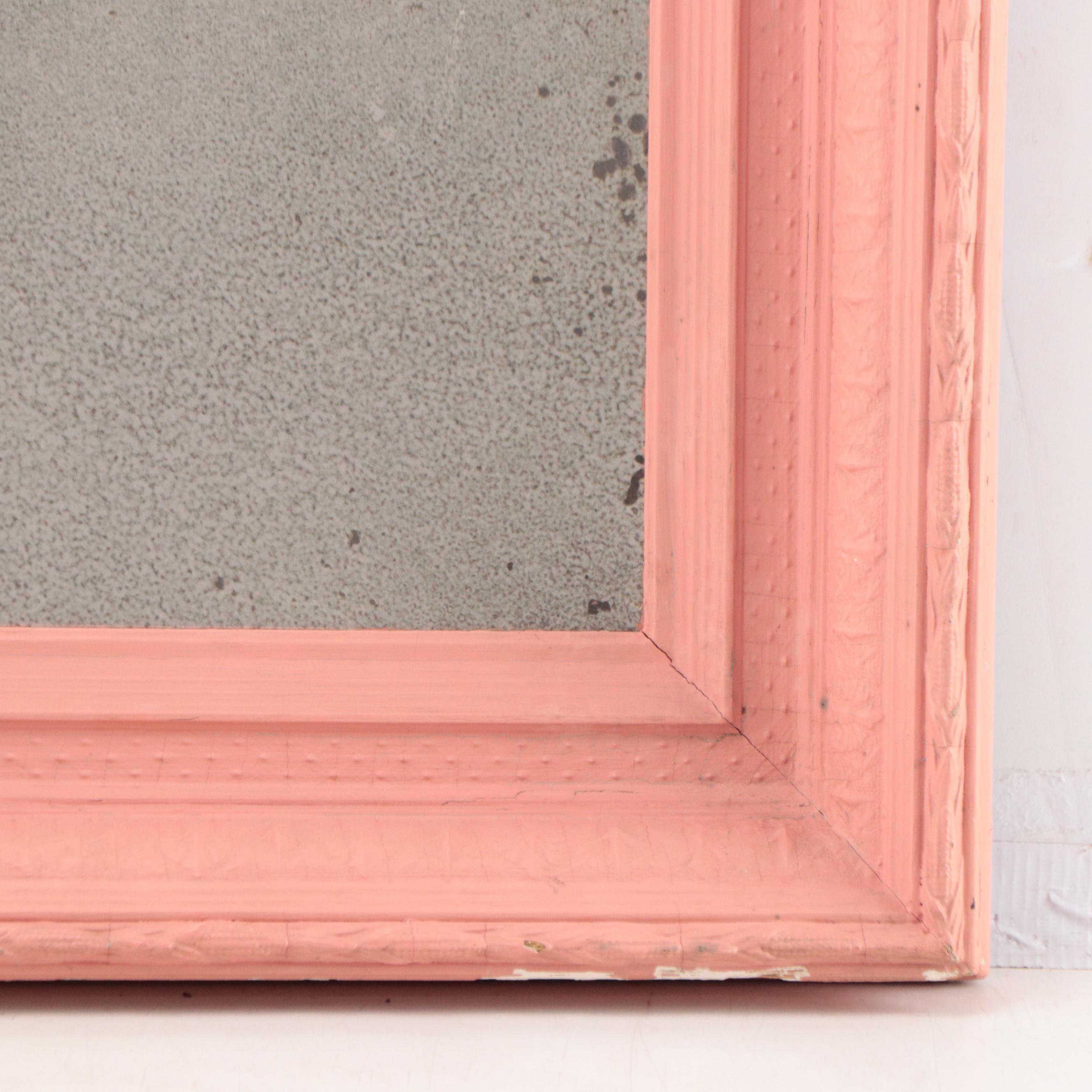 Painted Wooden American Empire Wall Mirror, Mid-19th Century