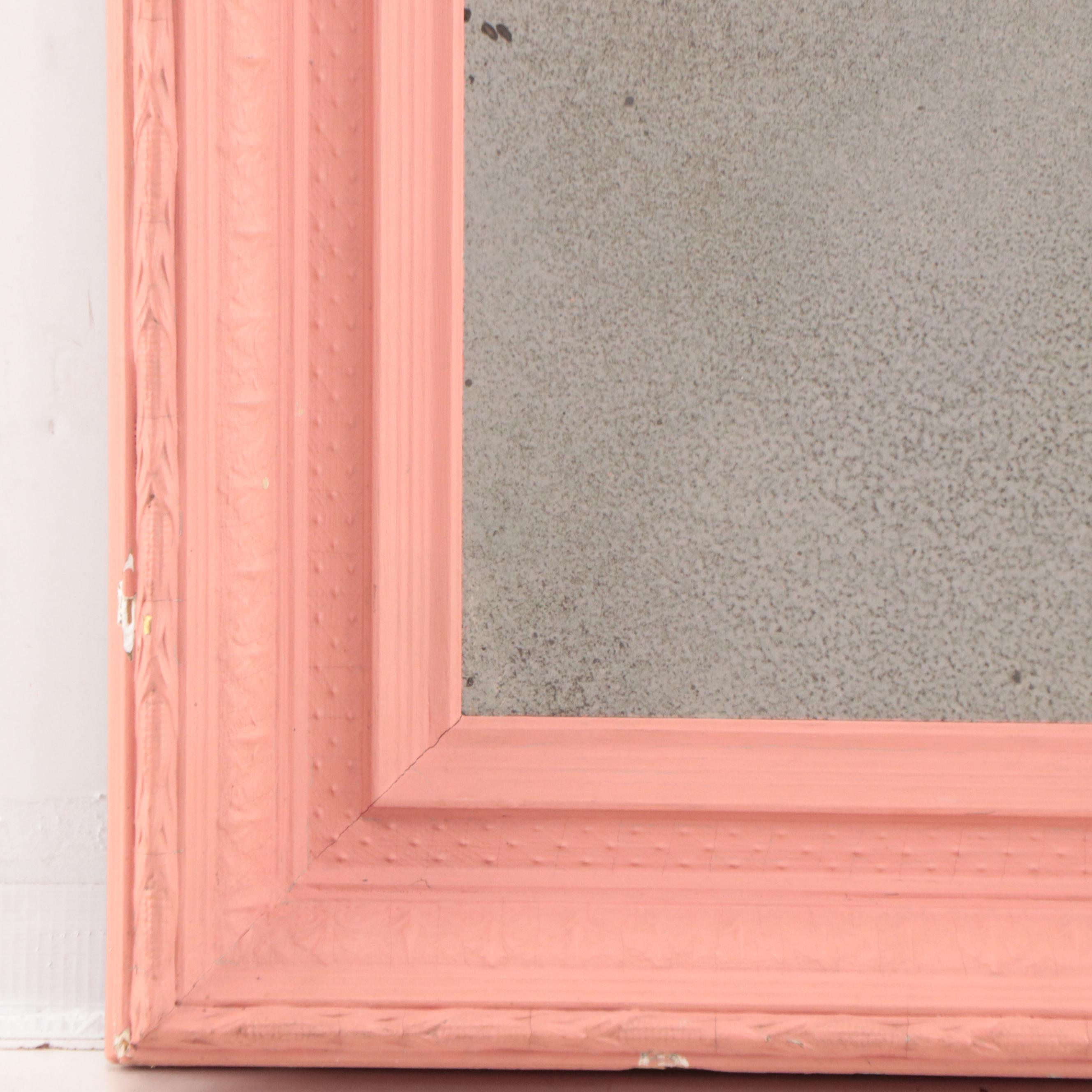 Painted Wooden American Empire Wall Mirror, Mid-19th Century