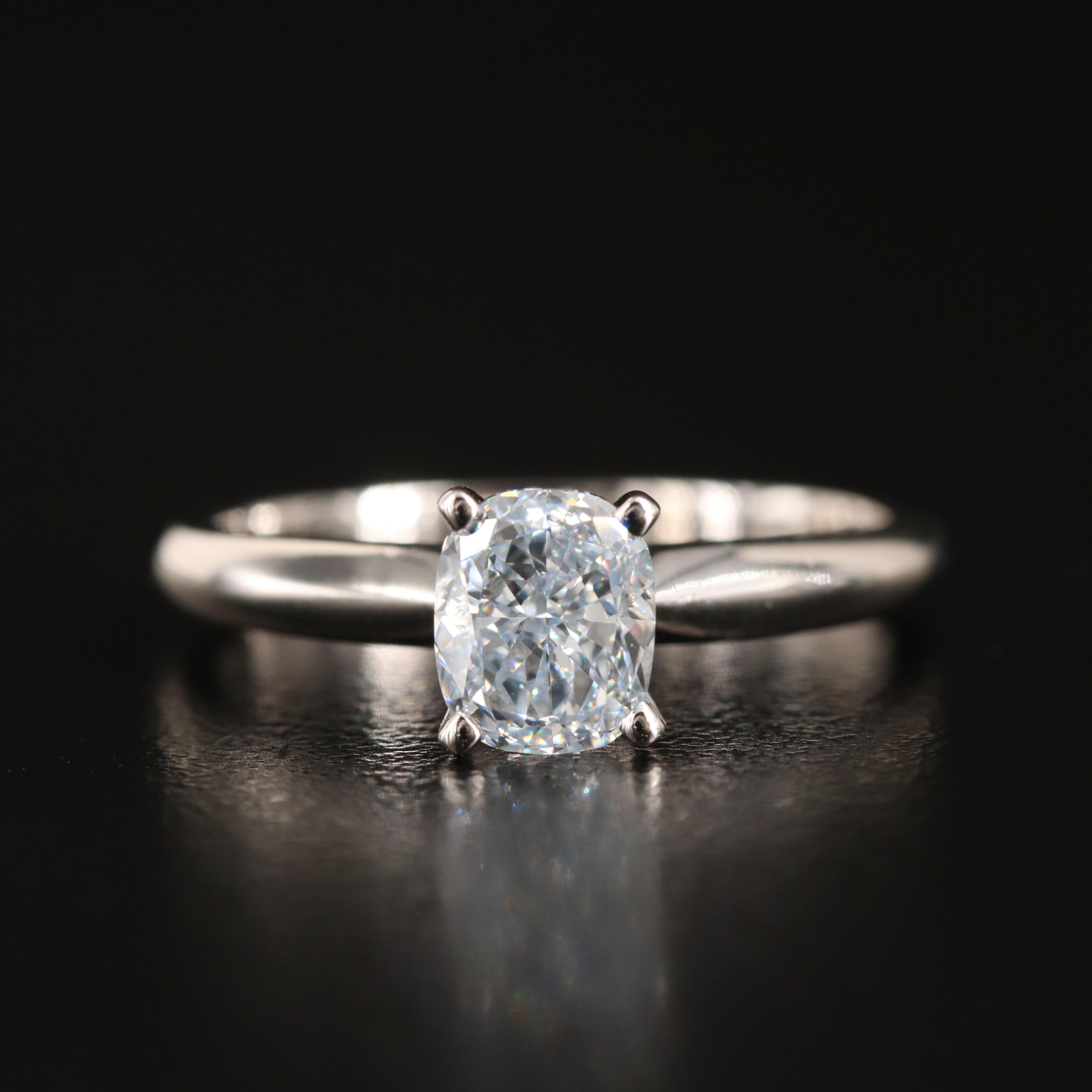 14K 1.00 CT Lab Grown Diamond Solitaire Ring with IGI Report