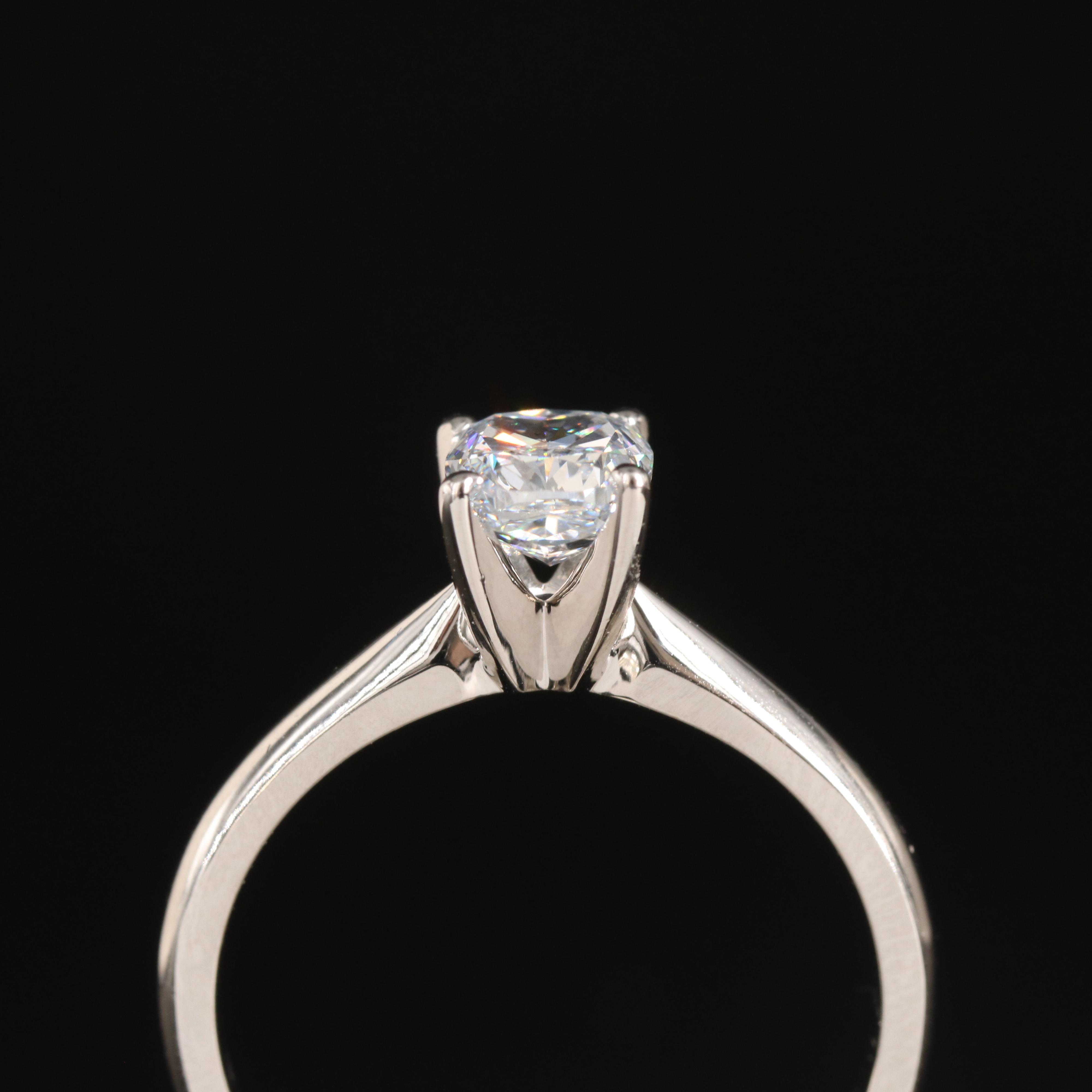 14K 1.00 CT Lab Grown Diamond Solitaire Ring with IGI Report