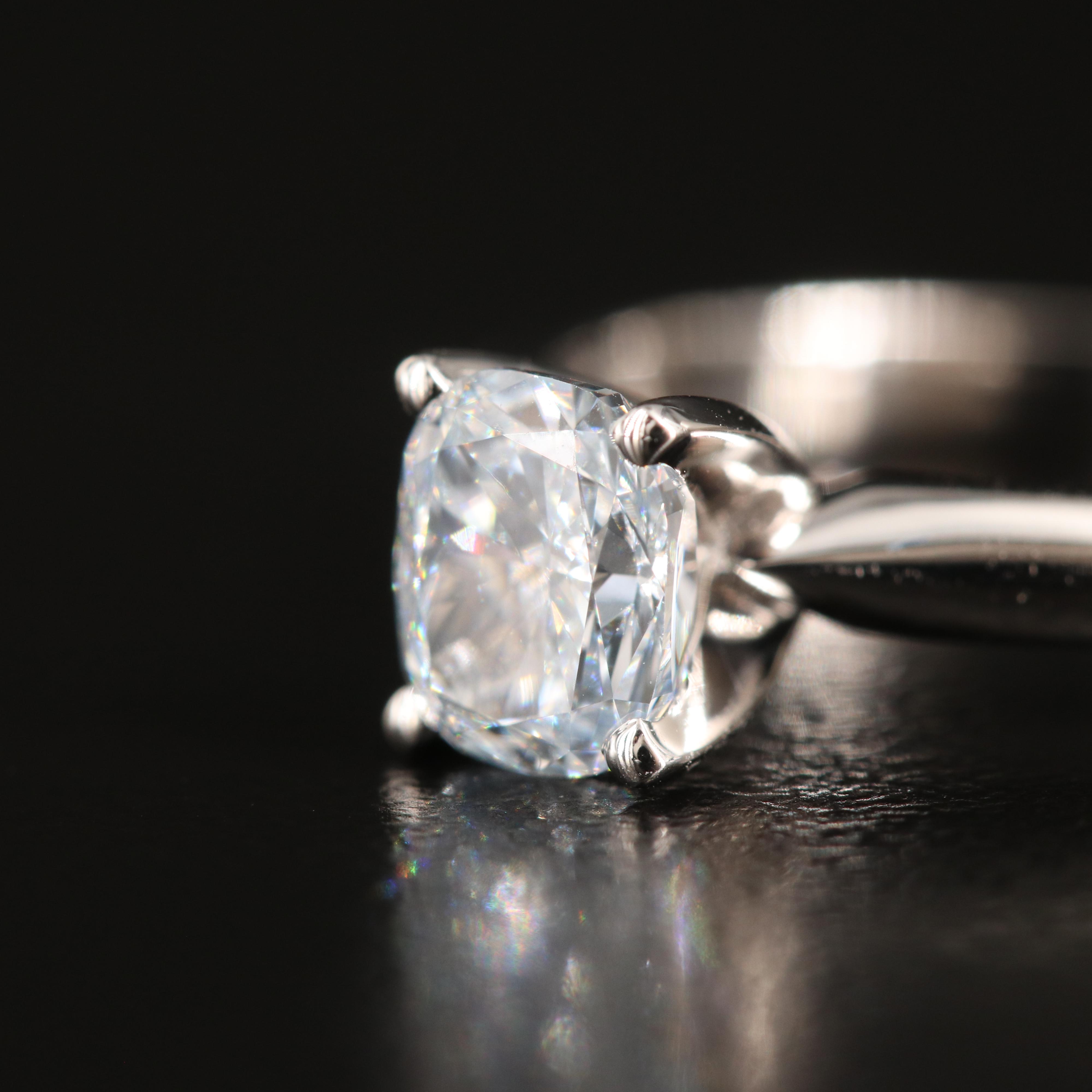 14K 1.00 CT Lab Grown Diamond Solitaire Ring with IGI Report