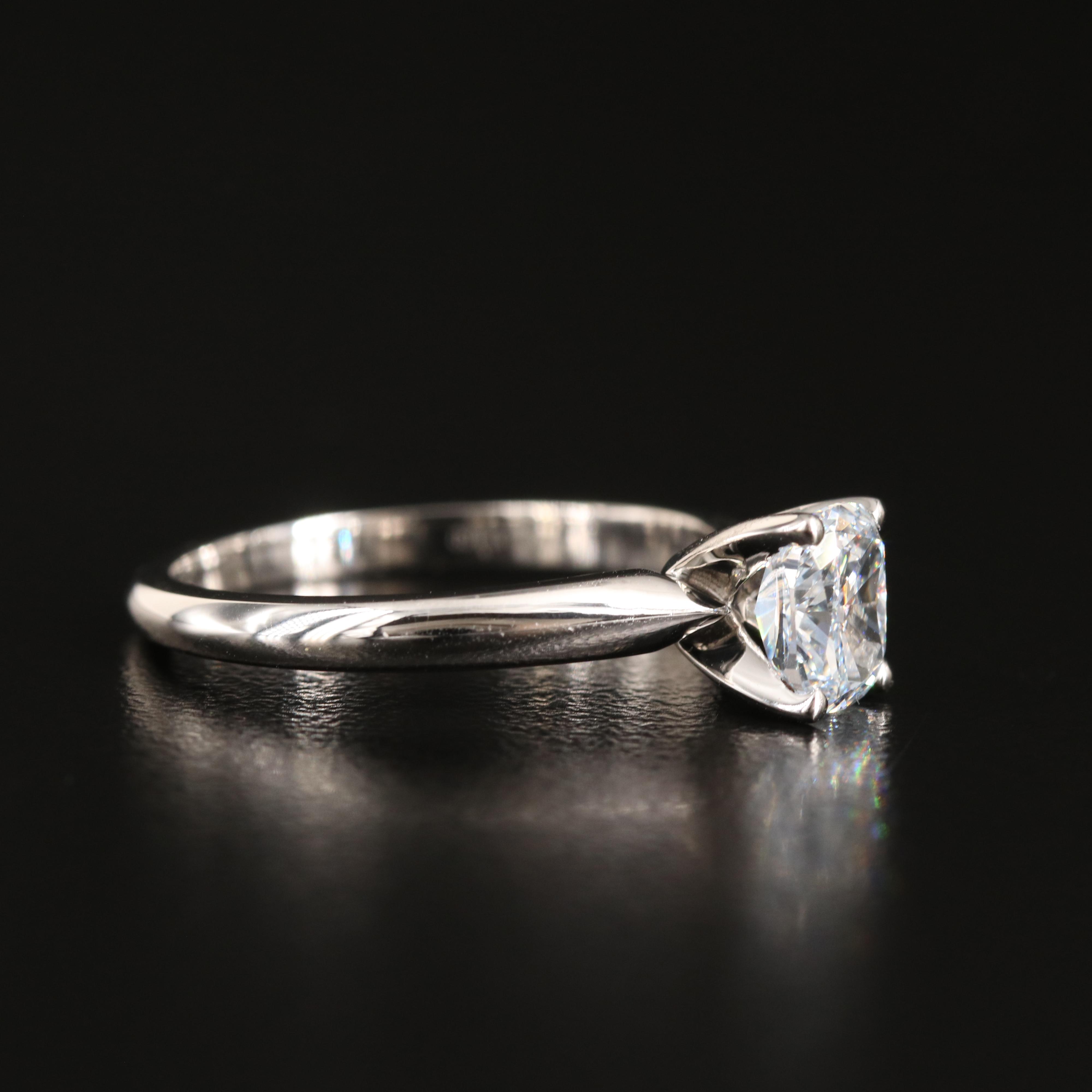 14K 1.00 CT Lab Grown Diamond Solitaire Ring with IGI Report