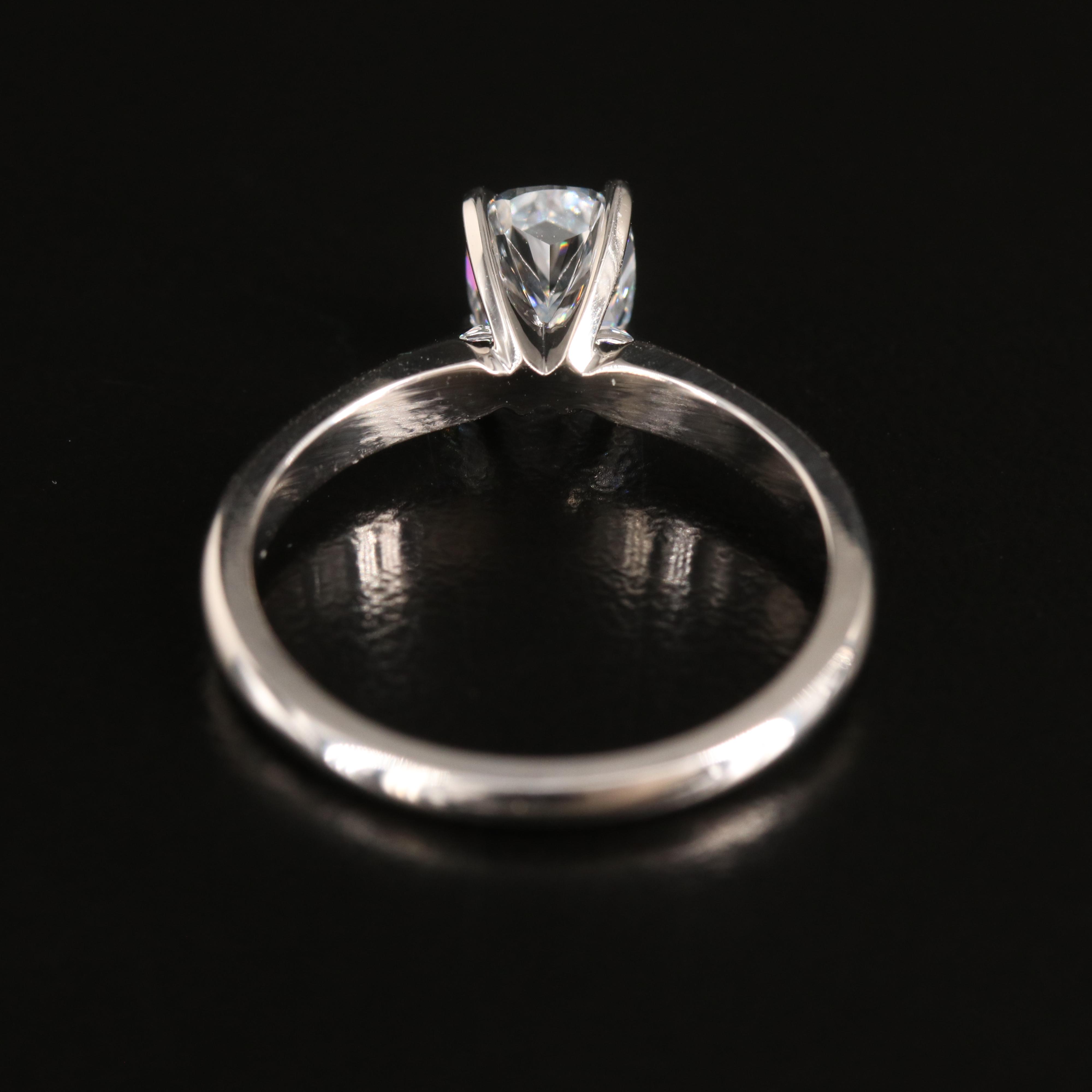 14K 1.00 CT Lab Grown Diamond Solitaire Ring with IGI Report