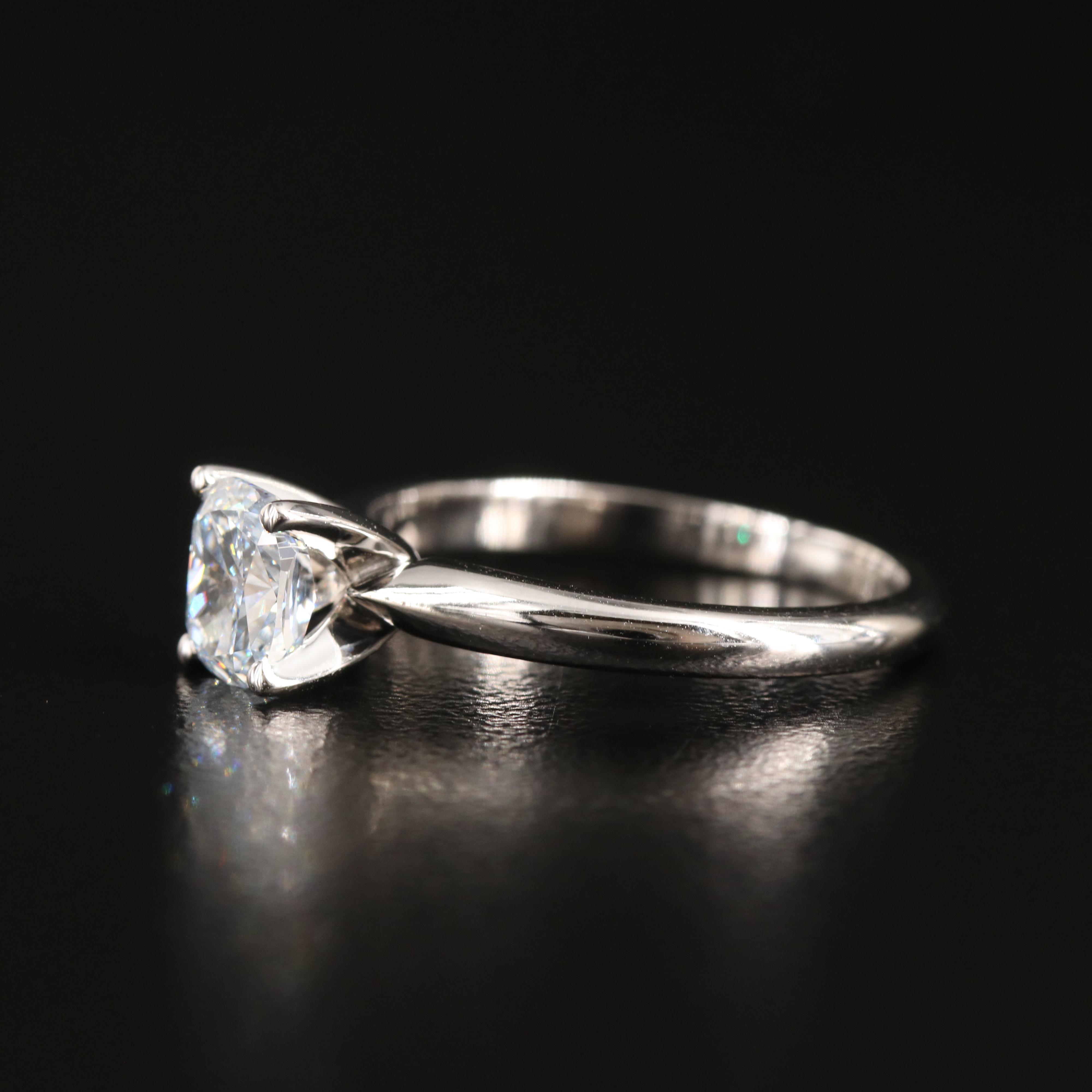 14K 1.00 CT Lab Grown Diamond Solitaire Ring with IGI Report