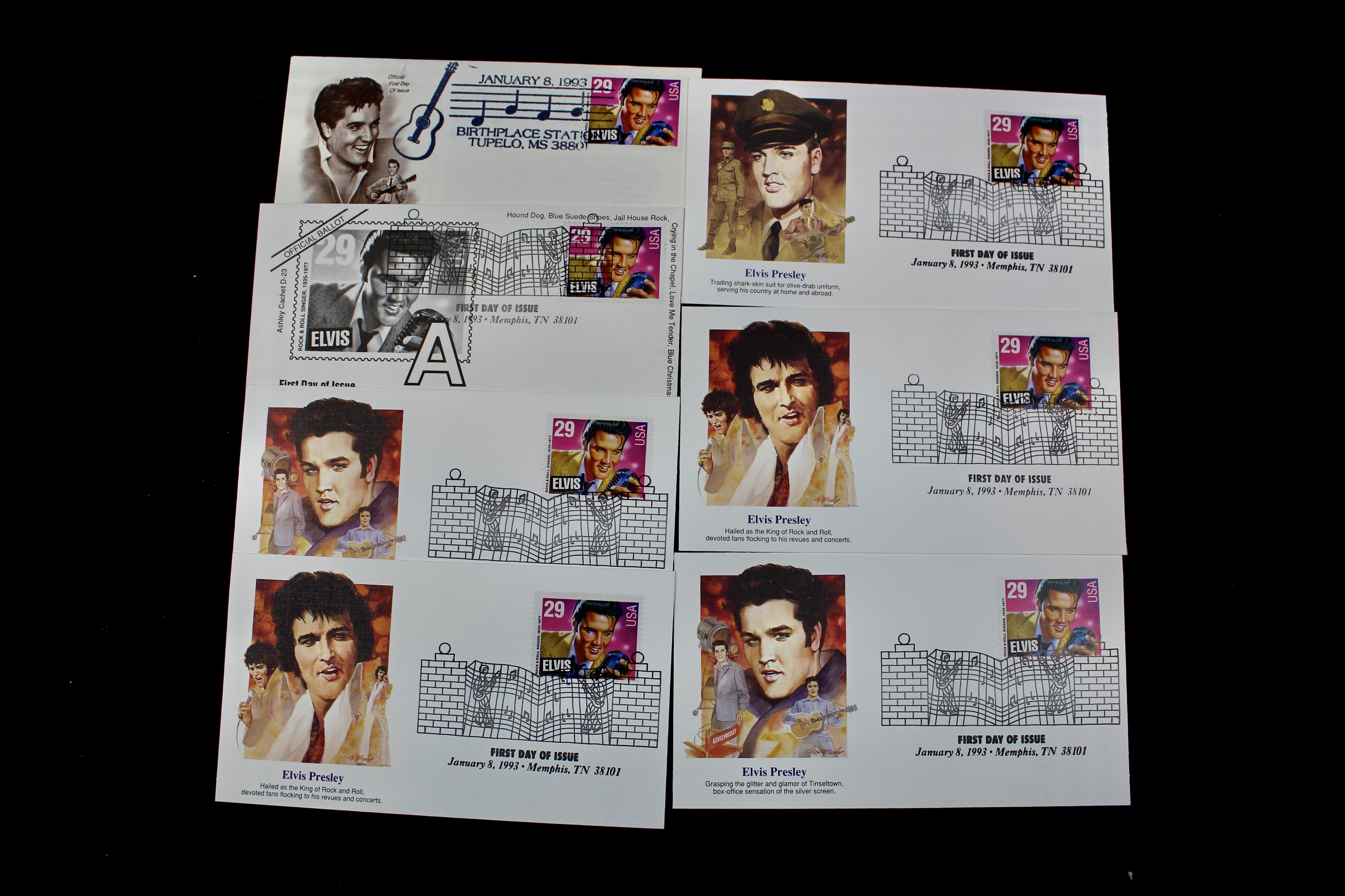 Hollywood and Music Postage Stamp Collection