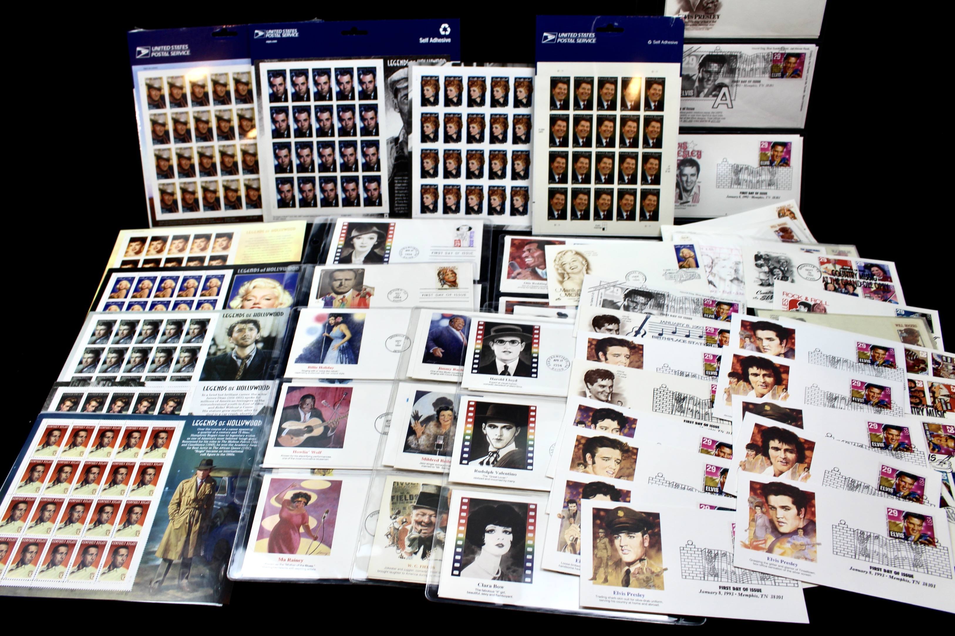 Hollywood and Music Postage Stamp Collection