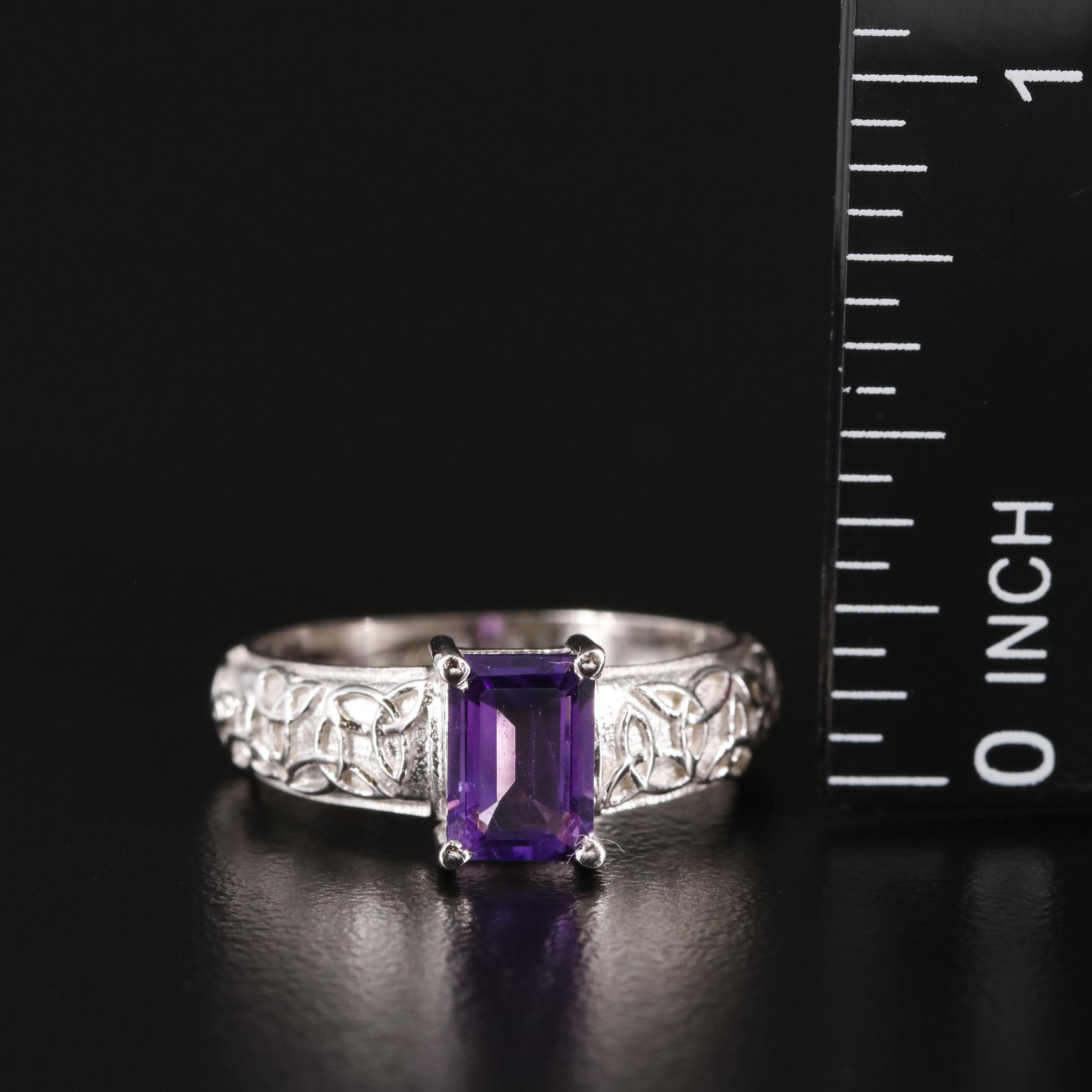 Sterling and Amethyst Ring