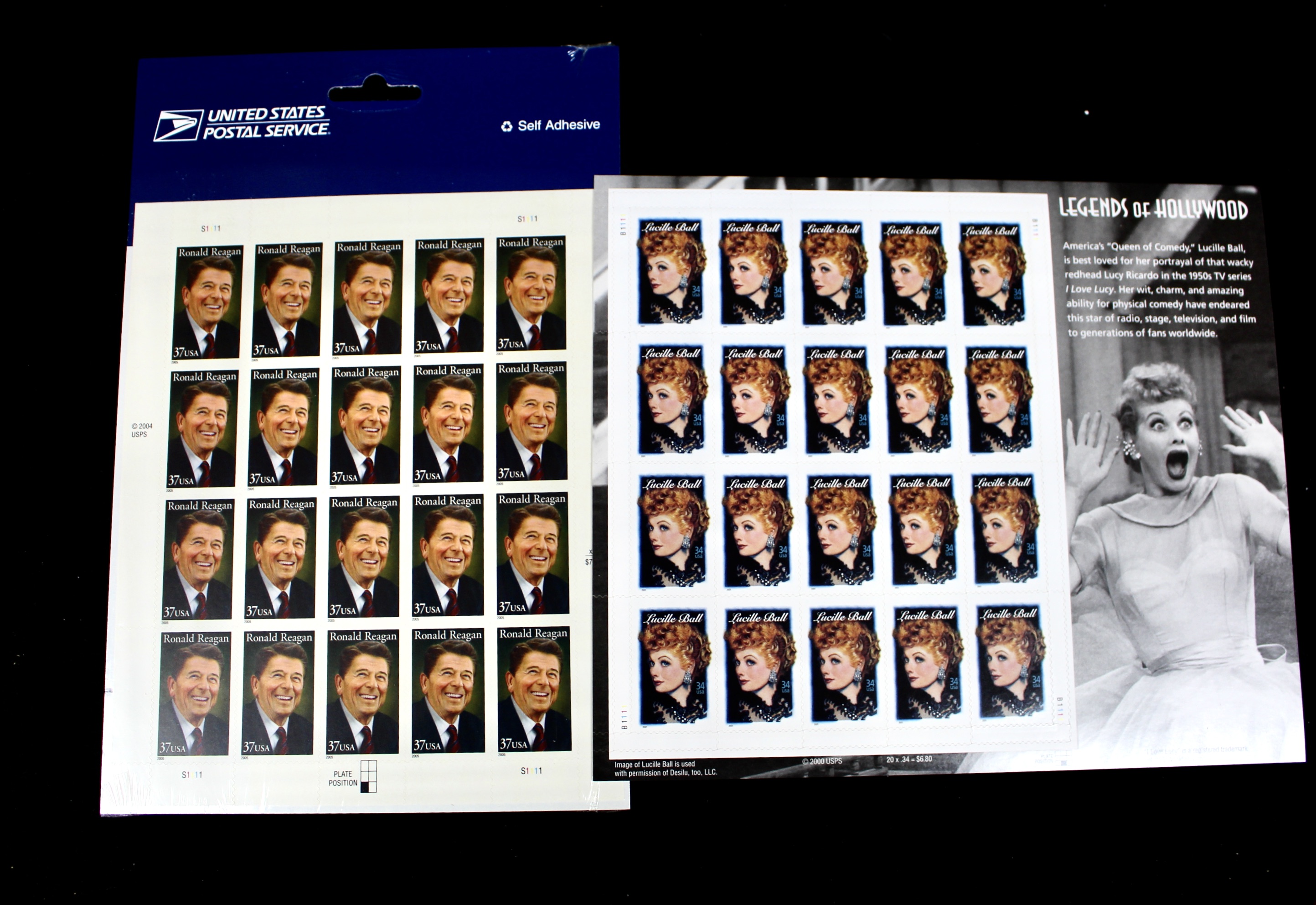 Hollywood and Music Postage Stamp Collection