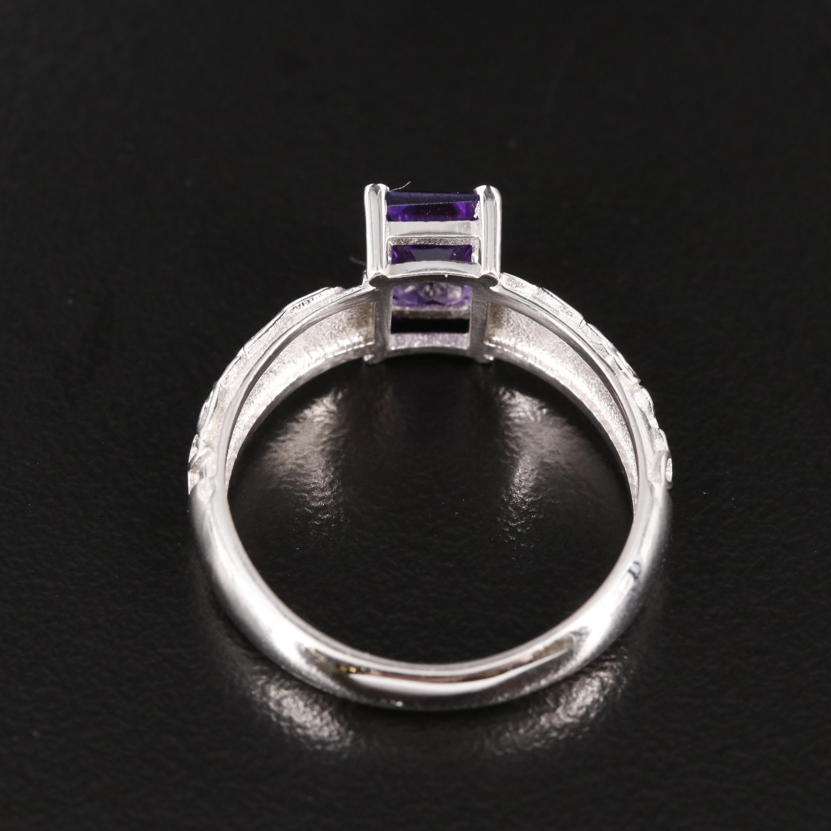 Sterling and Amethyst Ring
