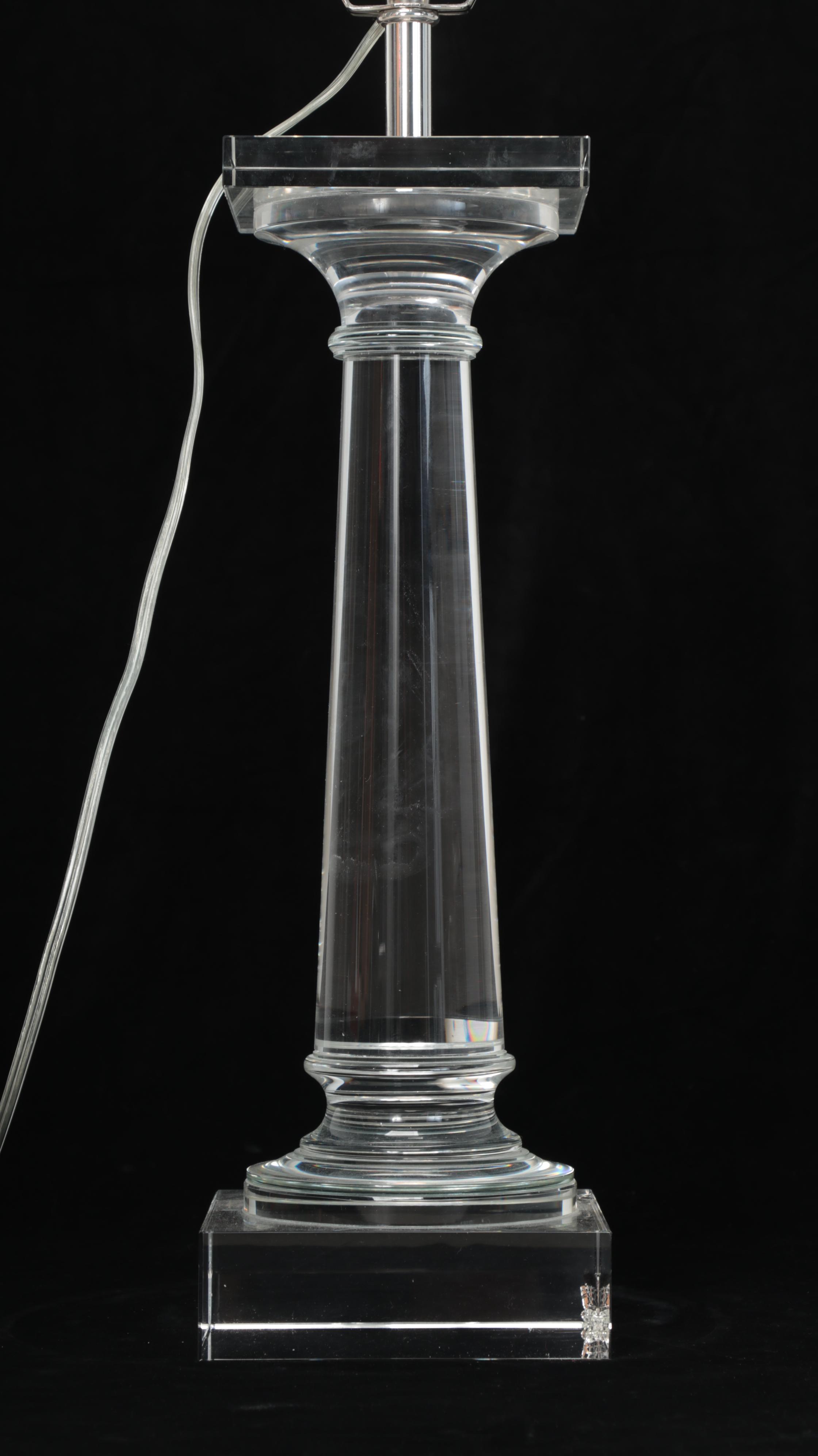 Restoration Hardware "Saxon" French Wire Clear Glass Table Lamp