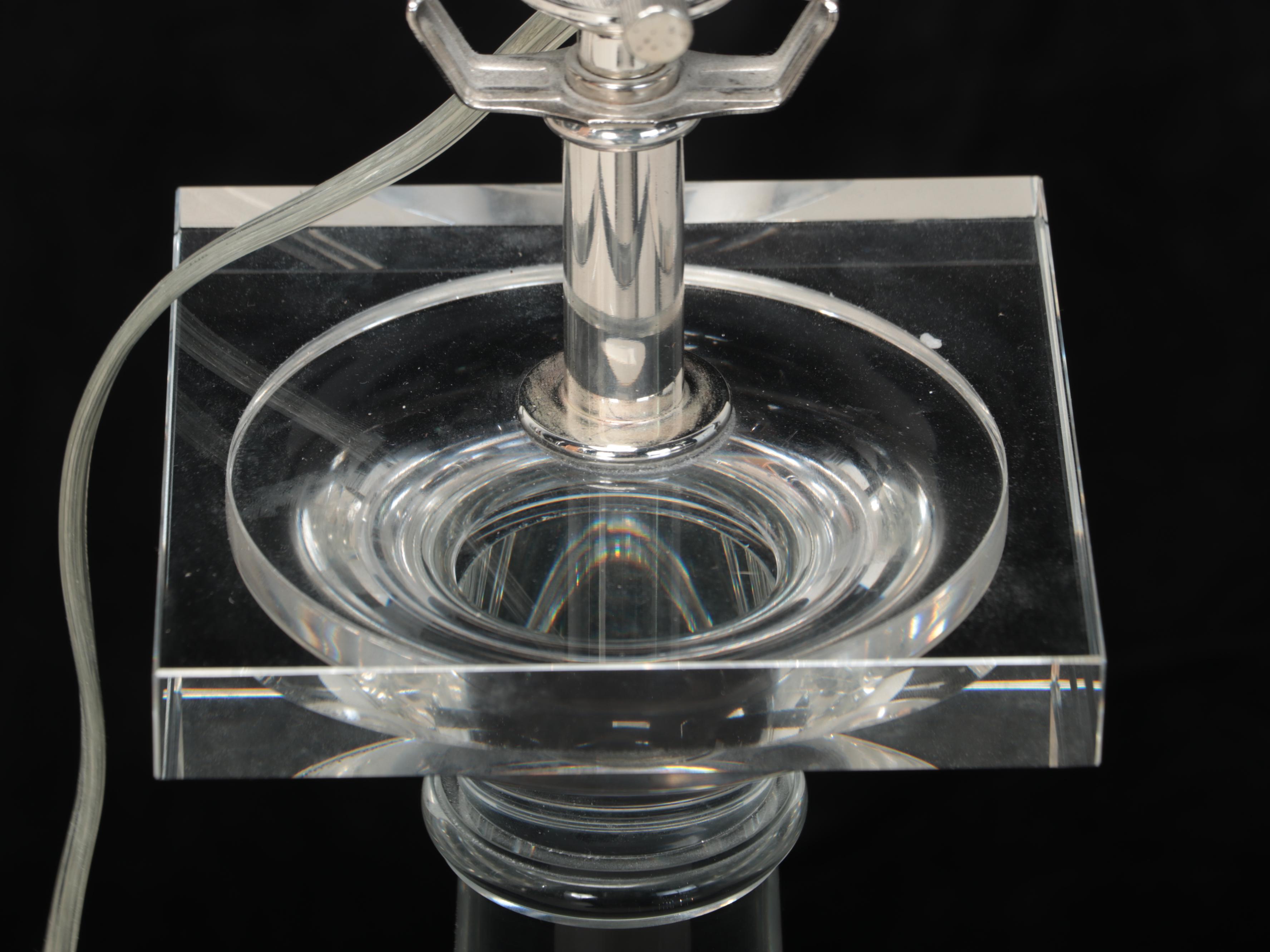 Restoration Hardware "Saxon" French Wire Clear Glass Table Lamp