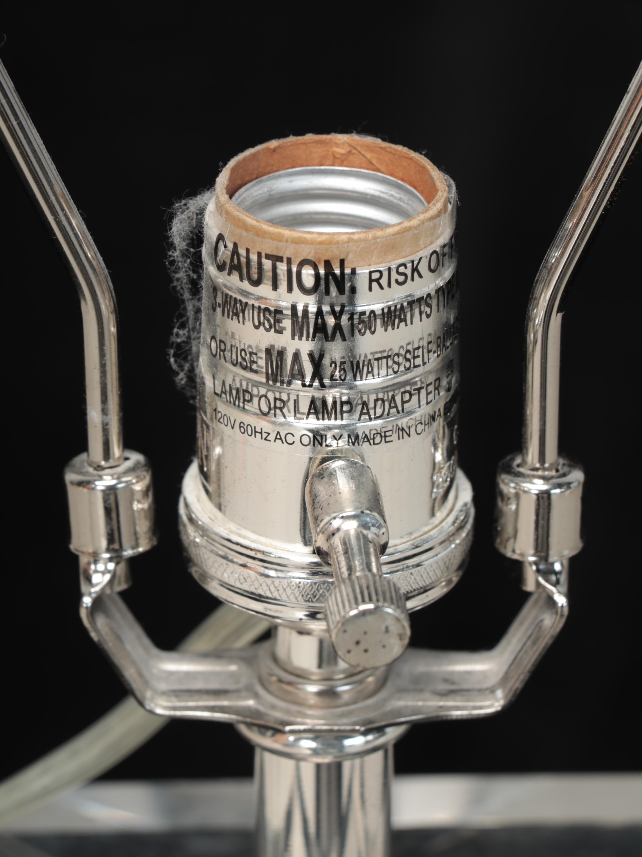 Restoration Hardware "Saxon" French Wire Clear Glass Table Lamp