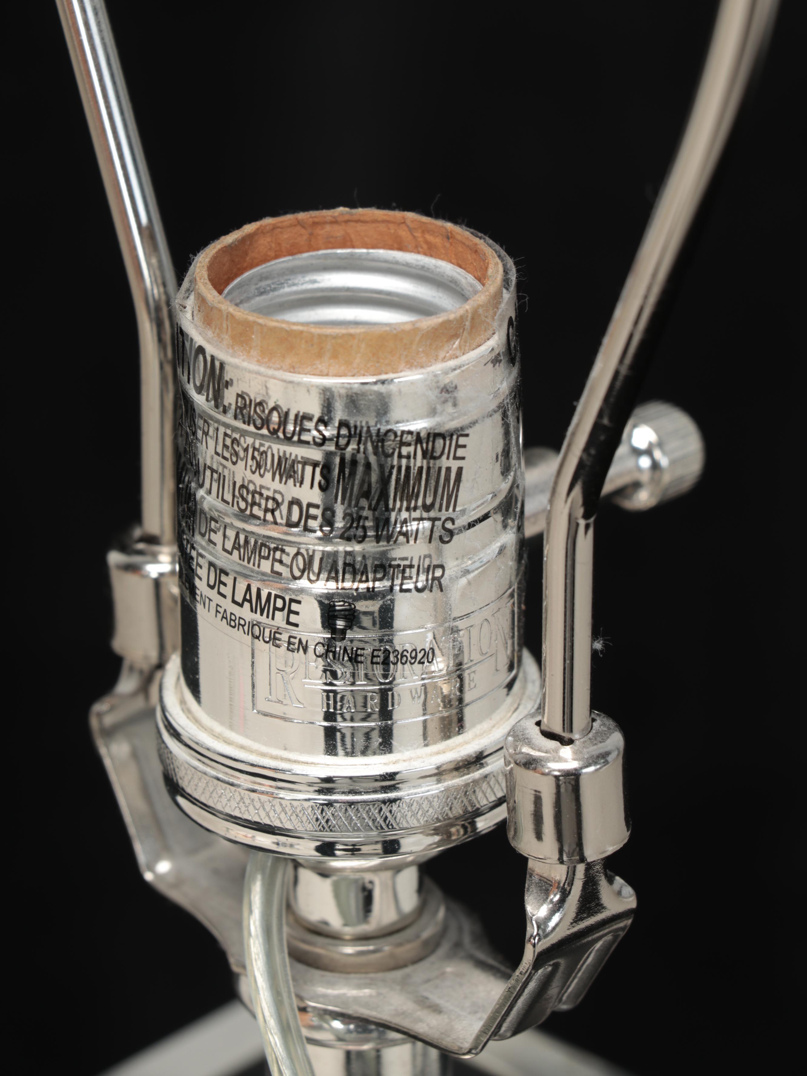 Restoration Hardware "Saxon" French Wire Clear Glass Table Lamp