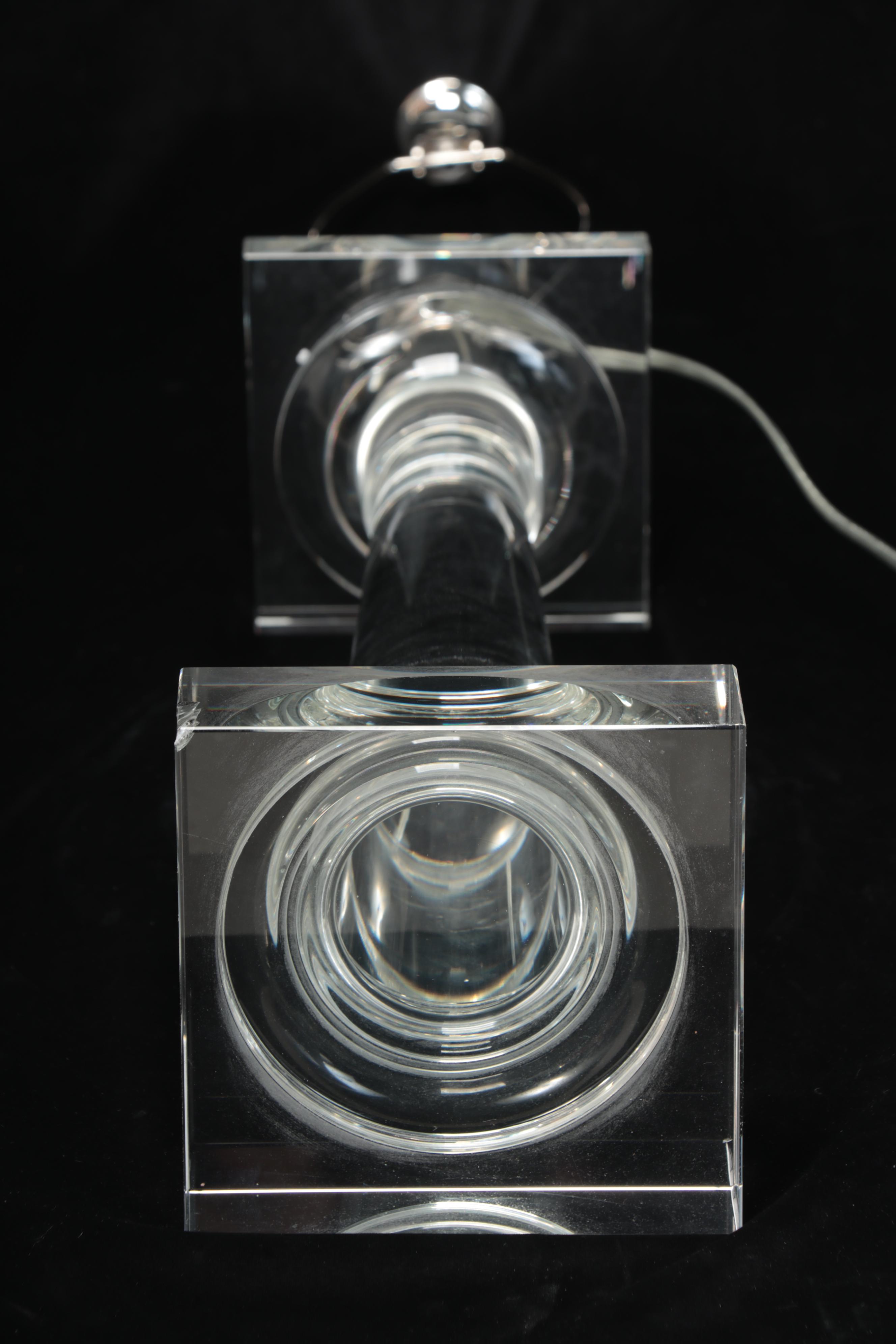 Restoration Hardware "Saxon" French Wire Clear Glass Table Lamp