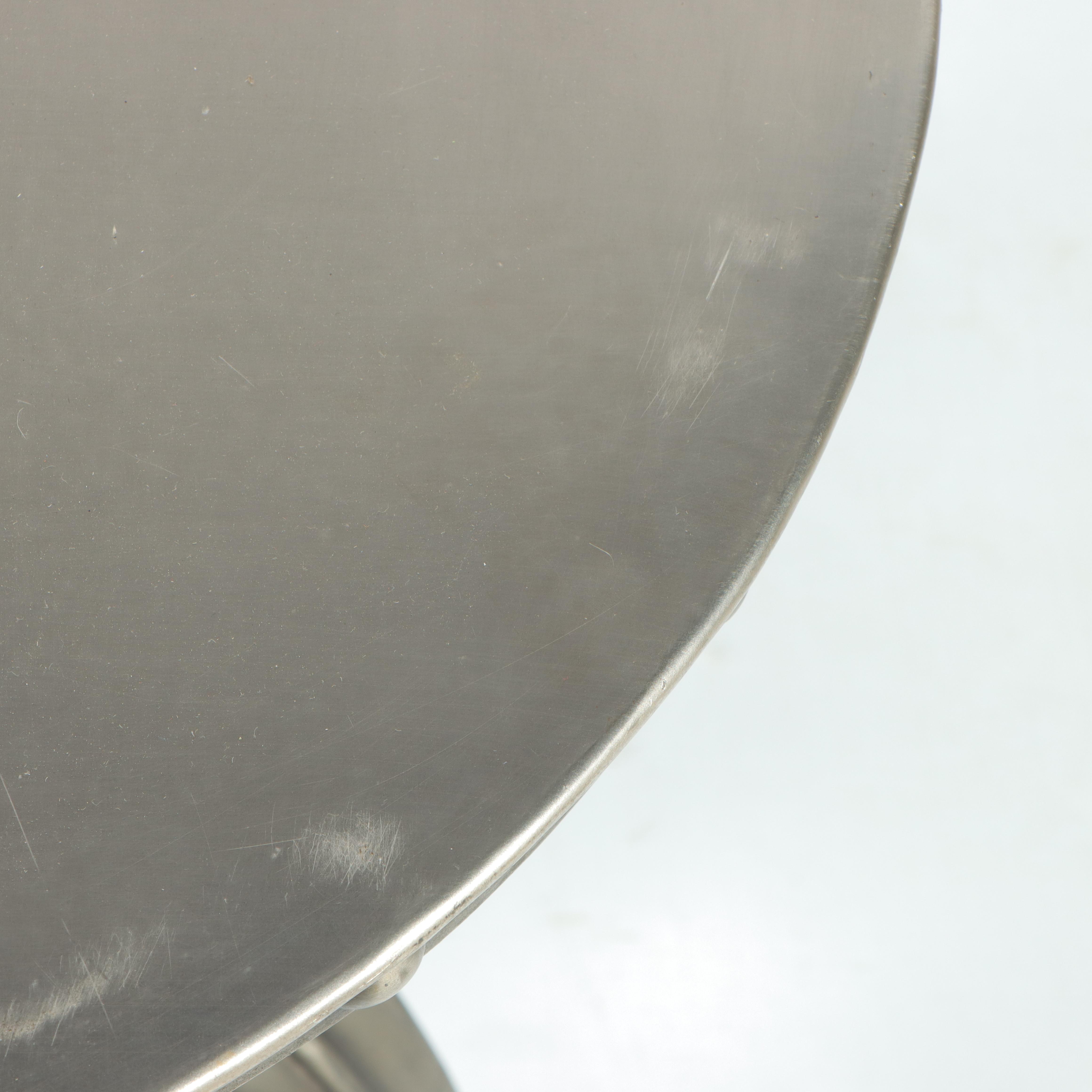 Industrial Style Metal Adjustable-Height "Crank" Side Table