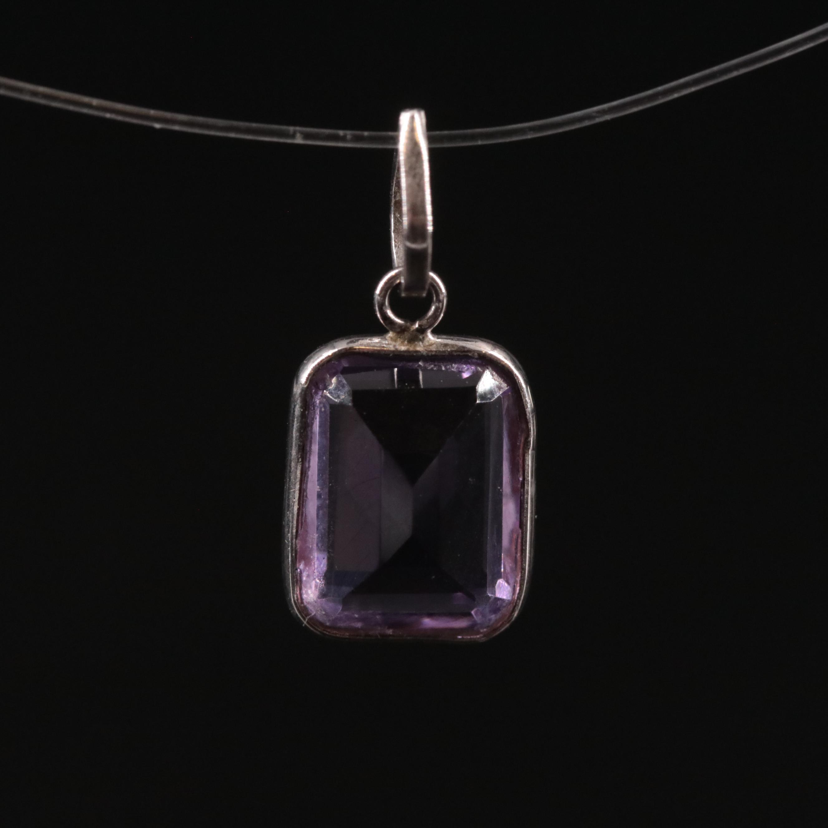 14K Amethyst Pendant