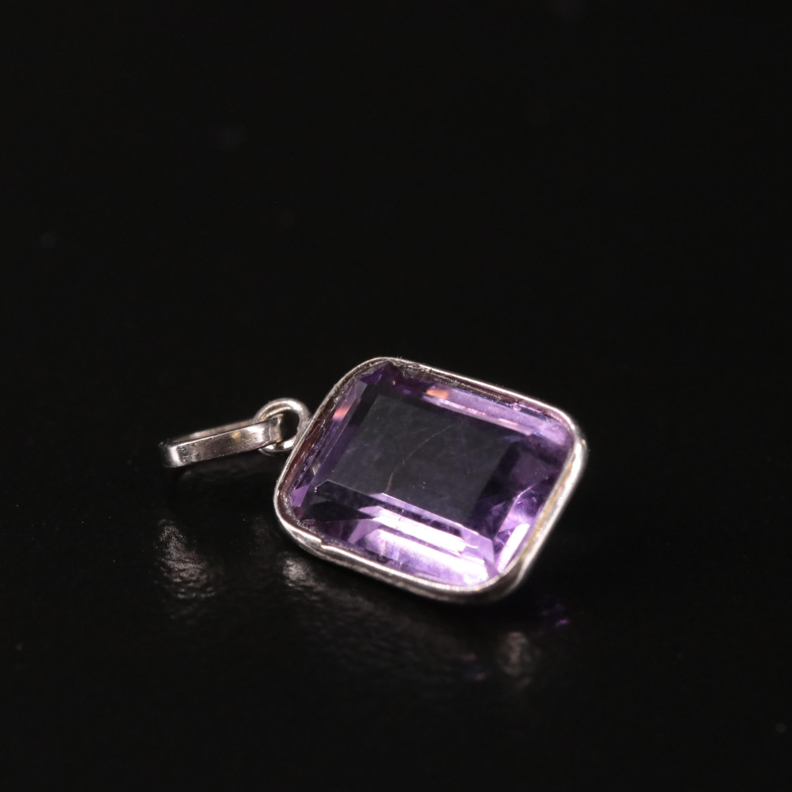 14K Amethyst Pendant
