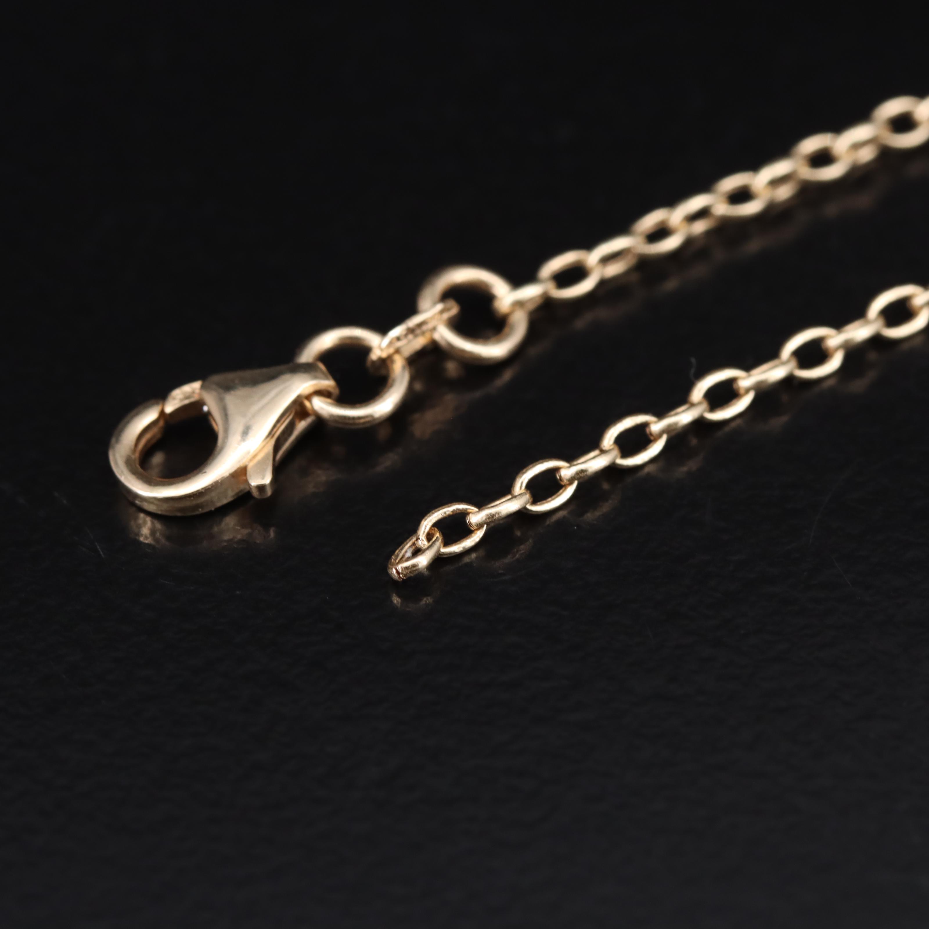 14K Graduated Ring Drop Necklace Scrap