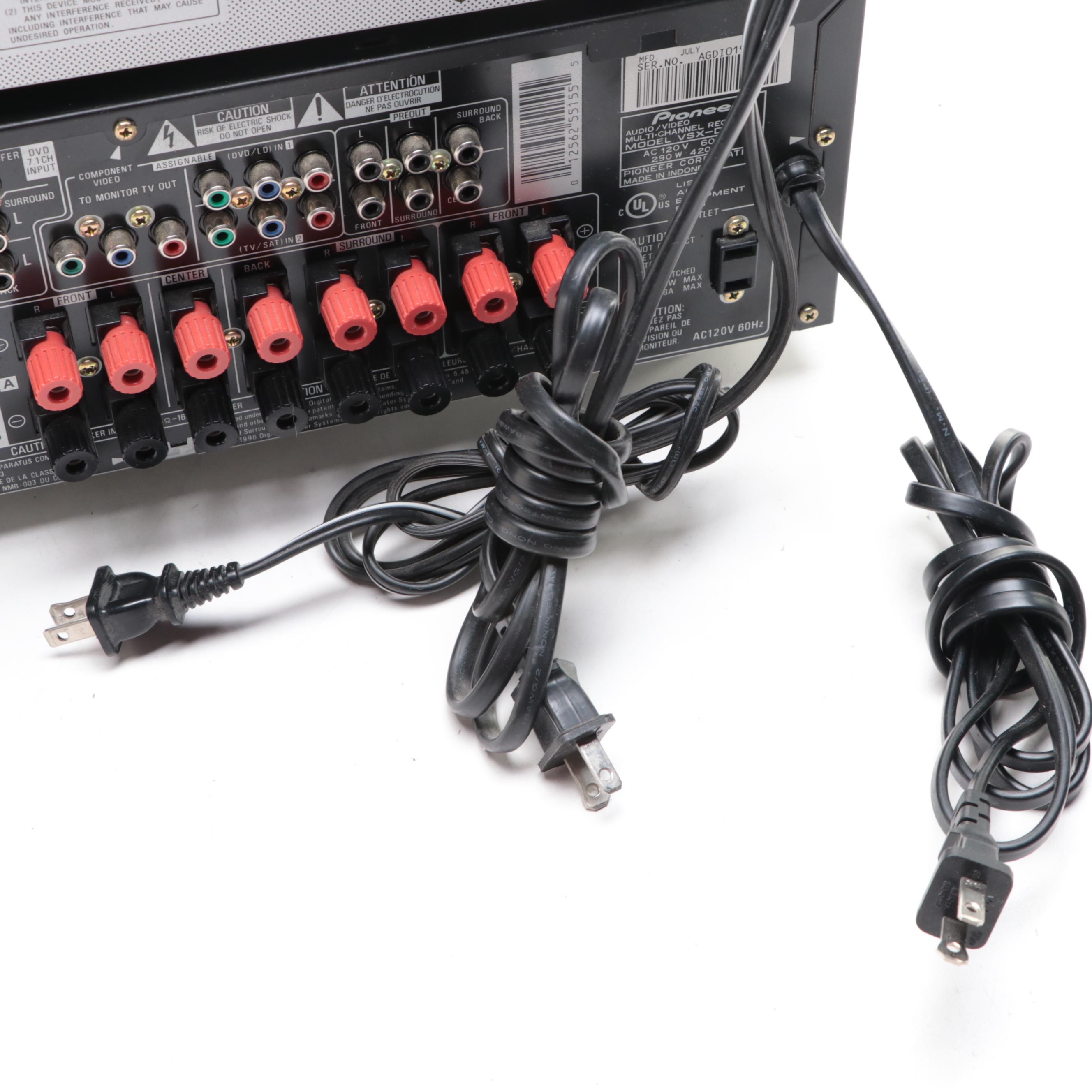 Pioneer A/V Receiver, Sony CD-RW and Yamaha AM/FM Stereo Tuner