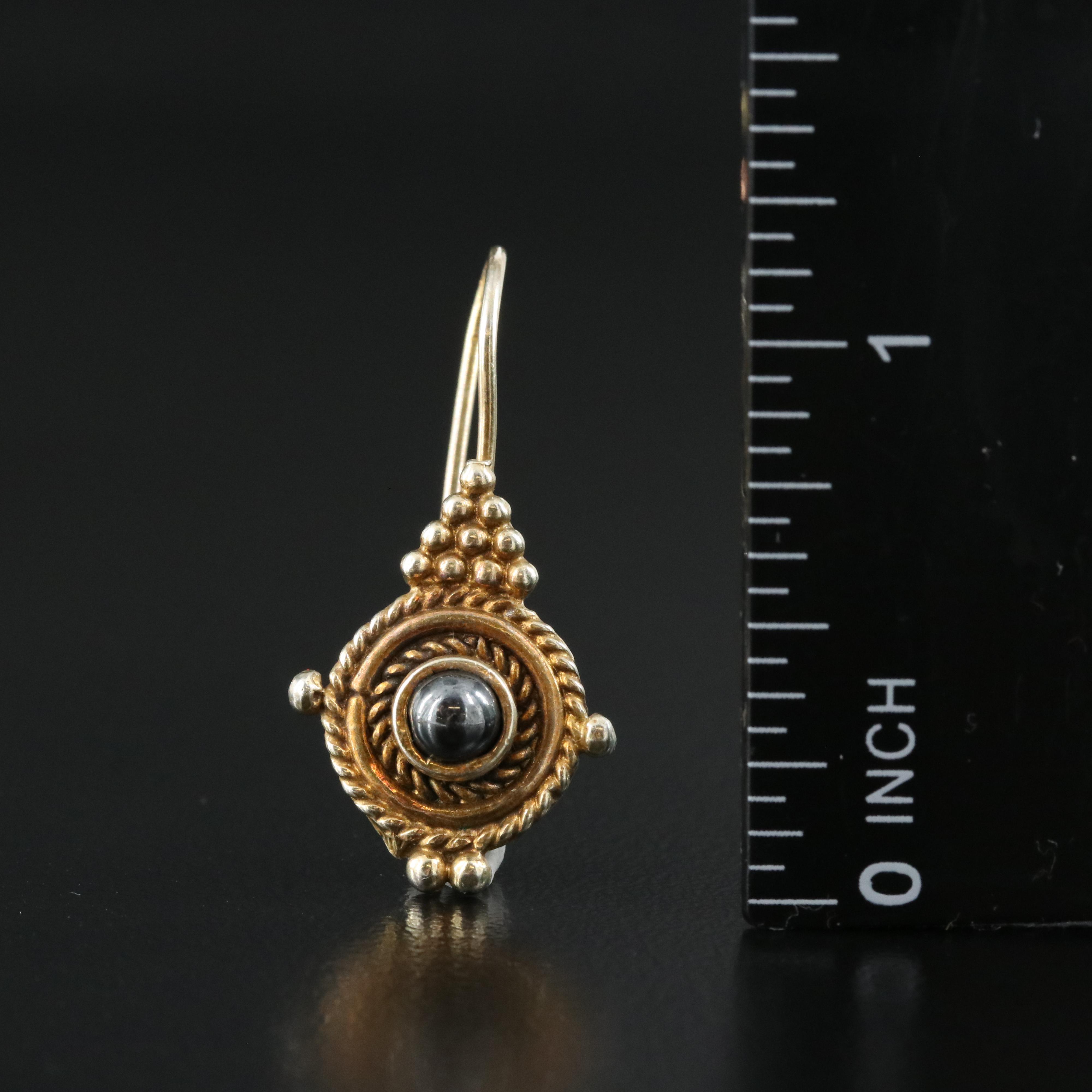 Veronese Sterling Bracelet, Italian Bronze Chain and Sterling Hematite Earrings