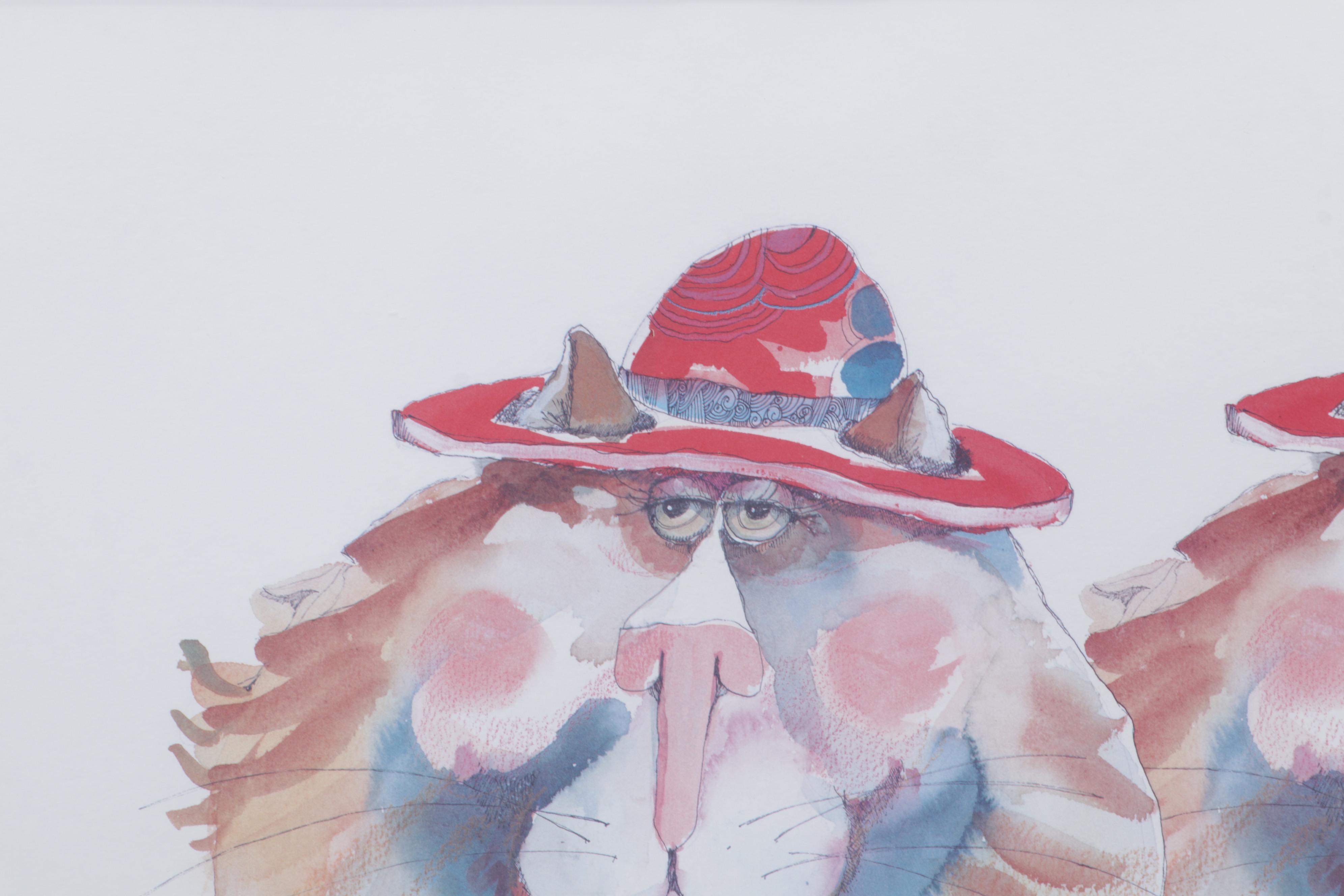 Don Nedobeck Offset Lithograph "Twins," Circa 2000