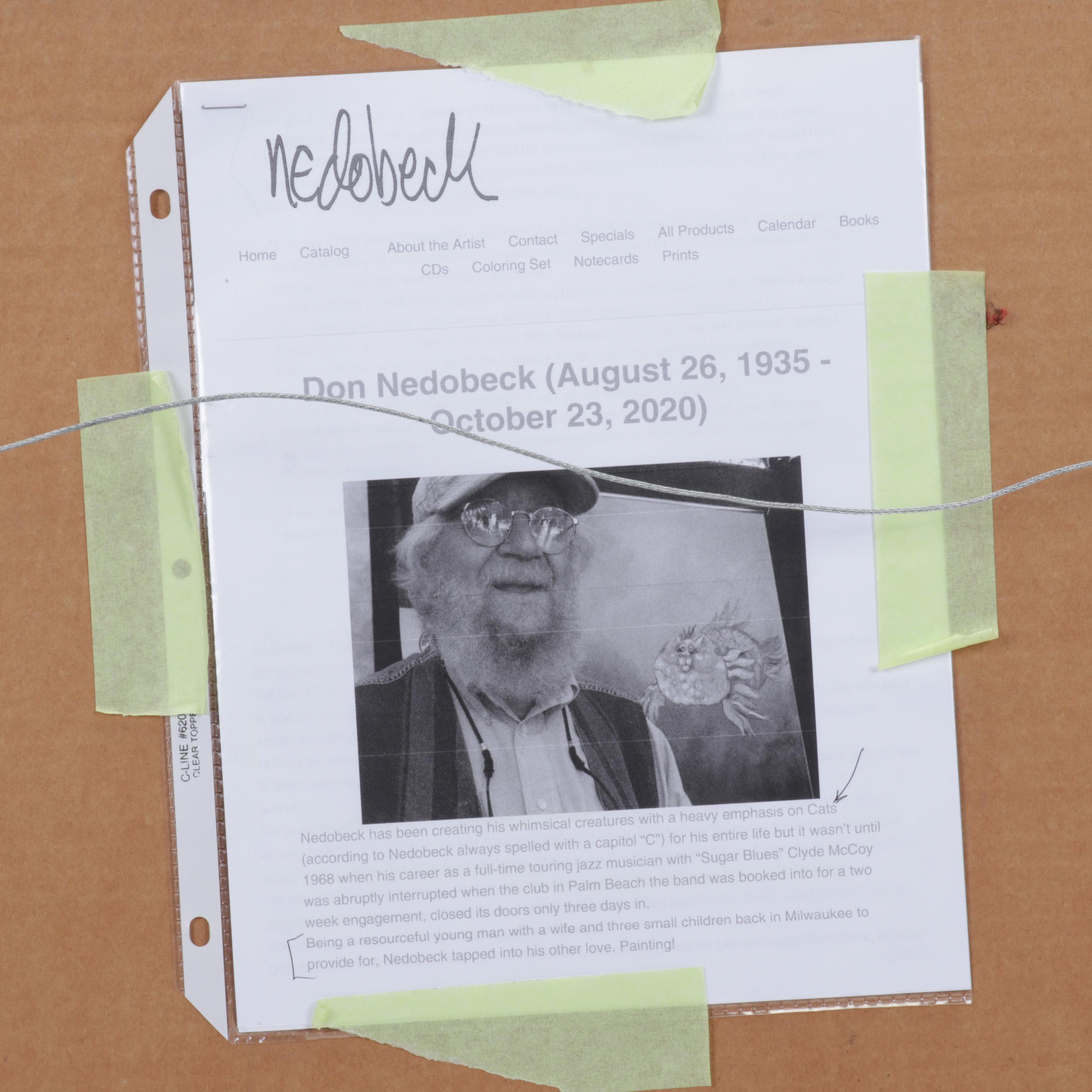 Don Nedobeck Offset Lithograph "Twins," Circa 2000