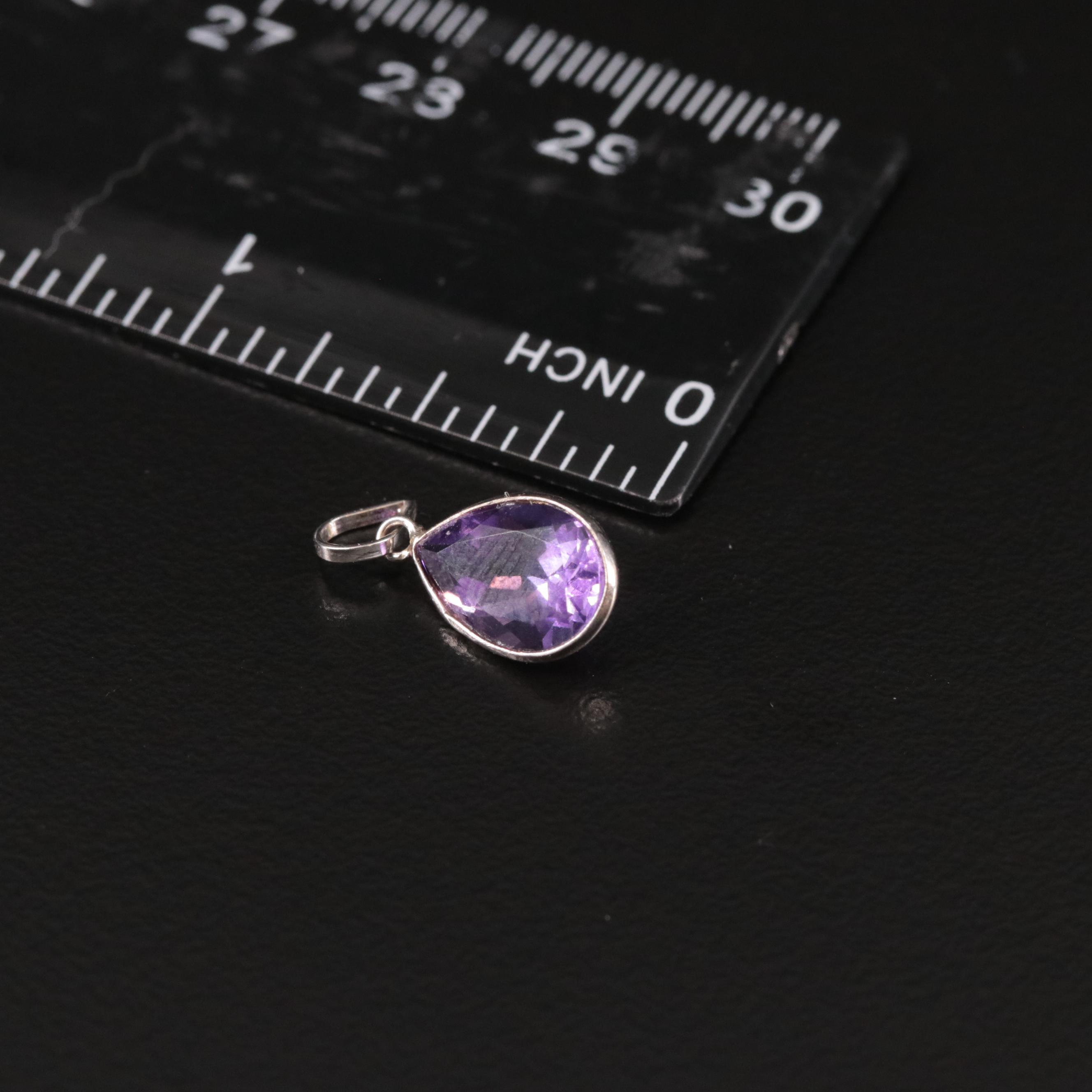 14K Amethyst Pendant