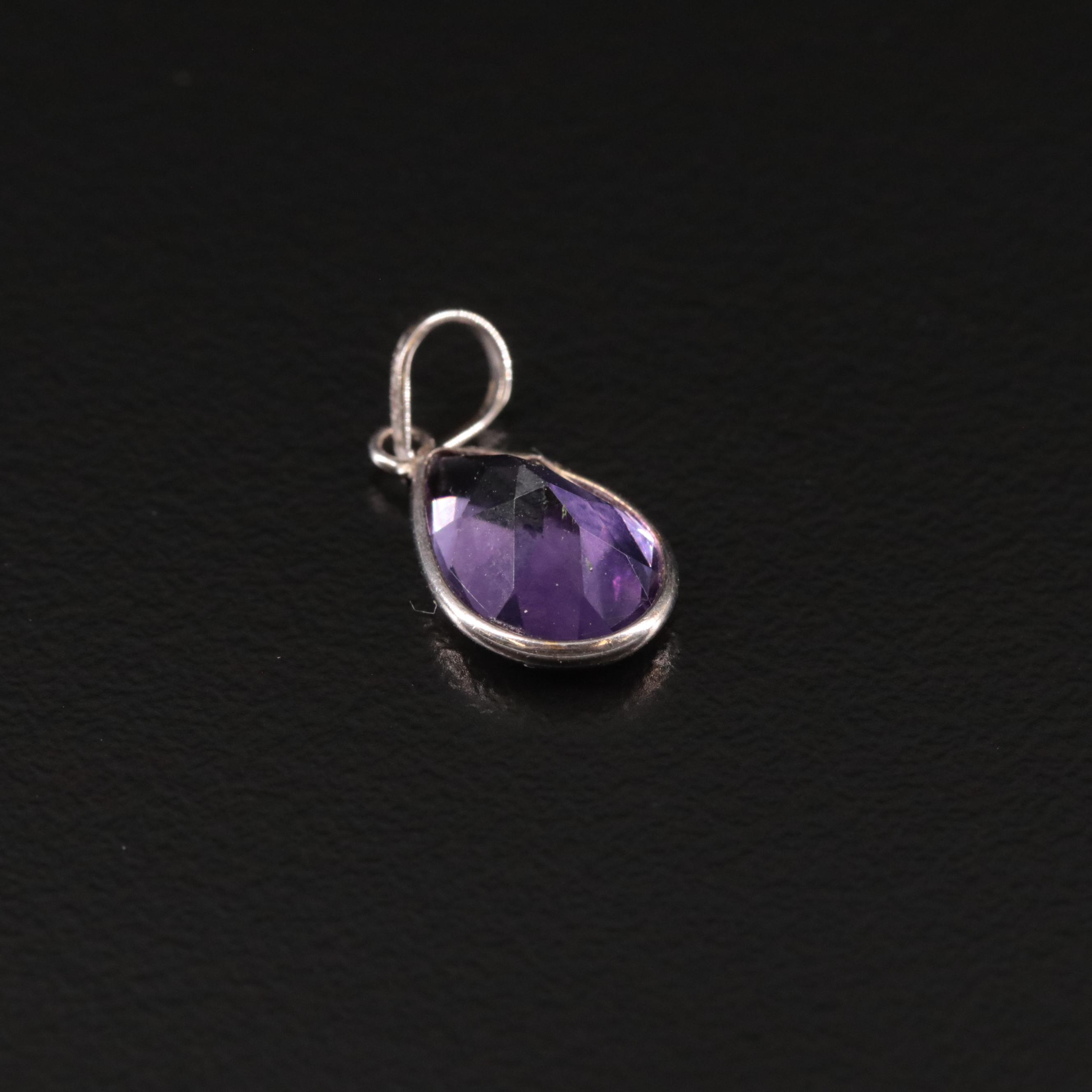 14K Amethyst Pendant