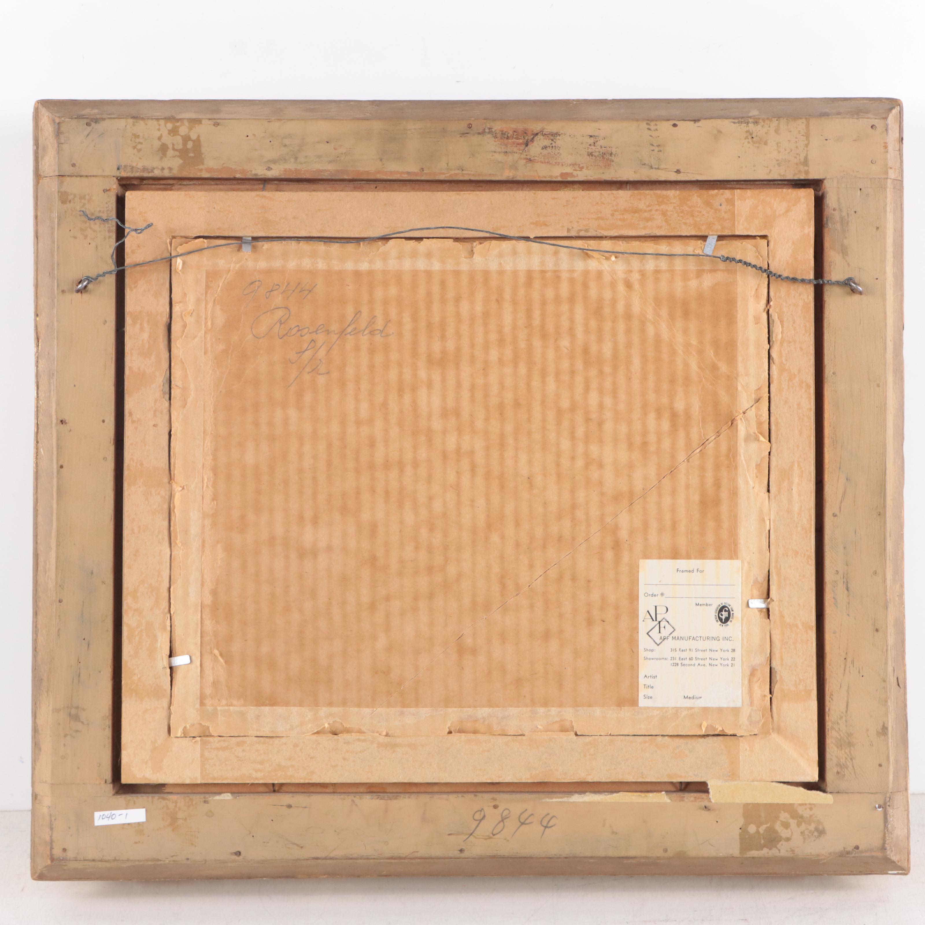 Henry Faulkner Folk Oil Painting "The Flower Cart"