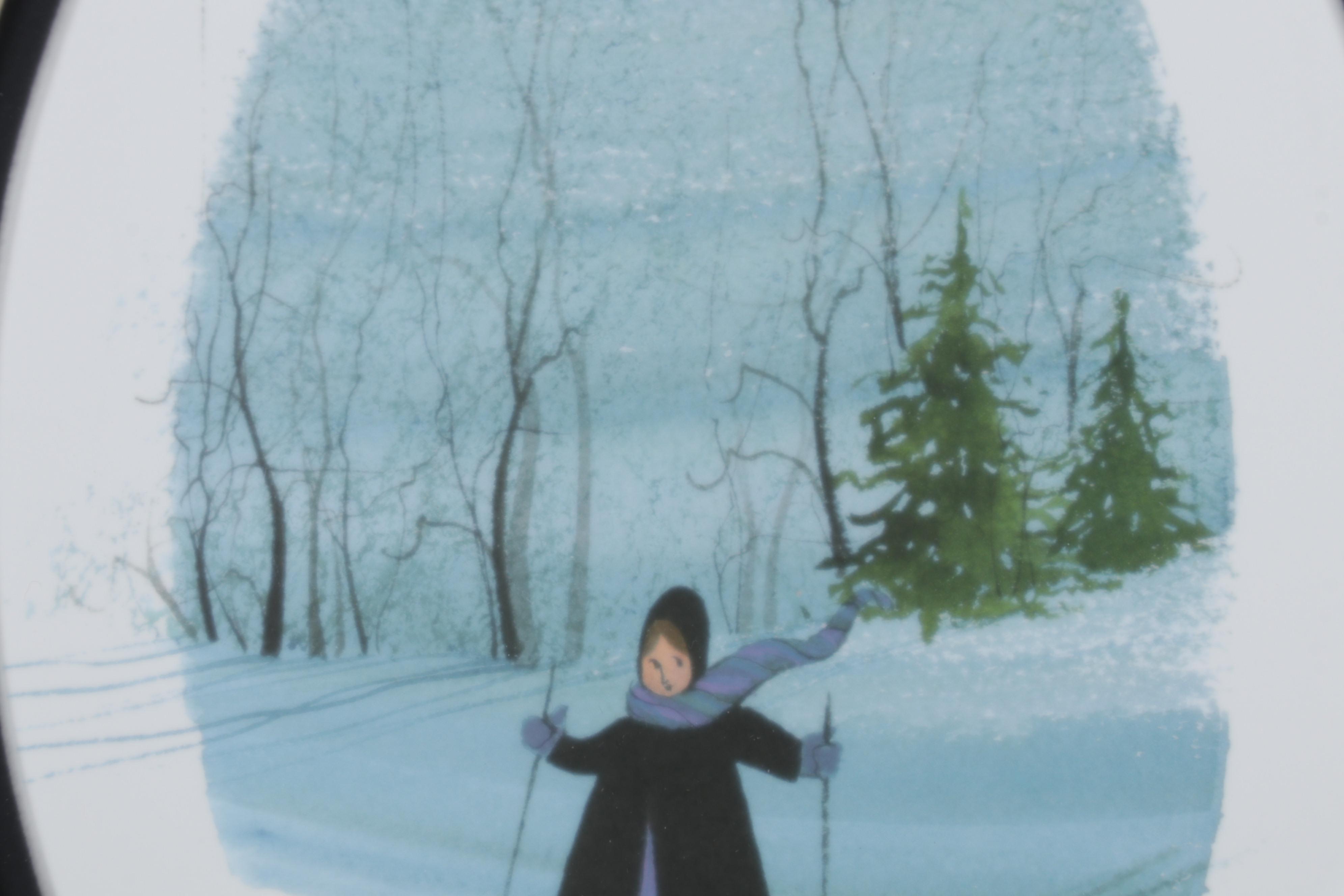 P. Buckley Moss Offset Lithograph "Daring Damsel," 1987