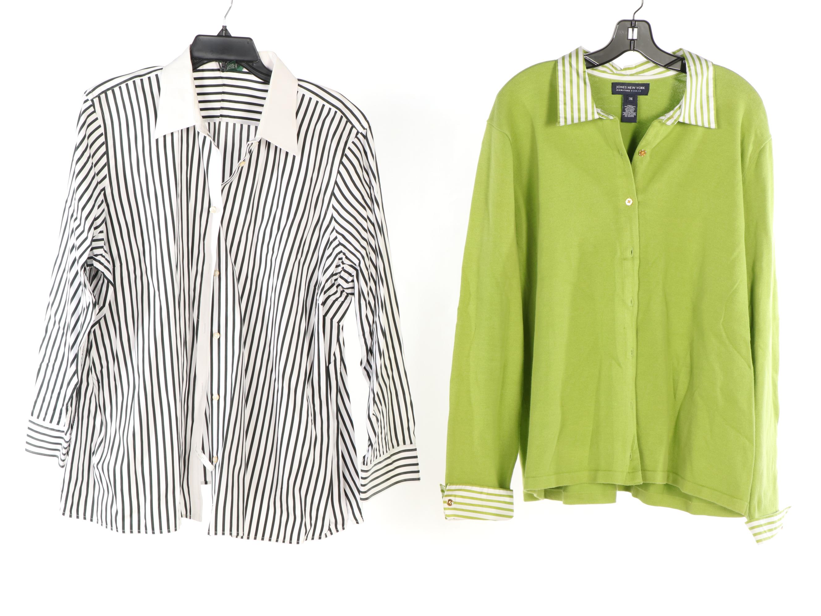 Lauren Ralph Lauren, Jones New York, and Orvis Button-Up Shirts and More