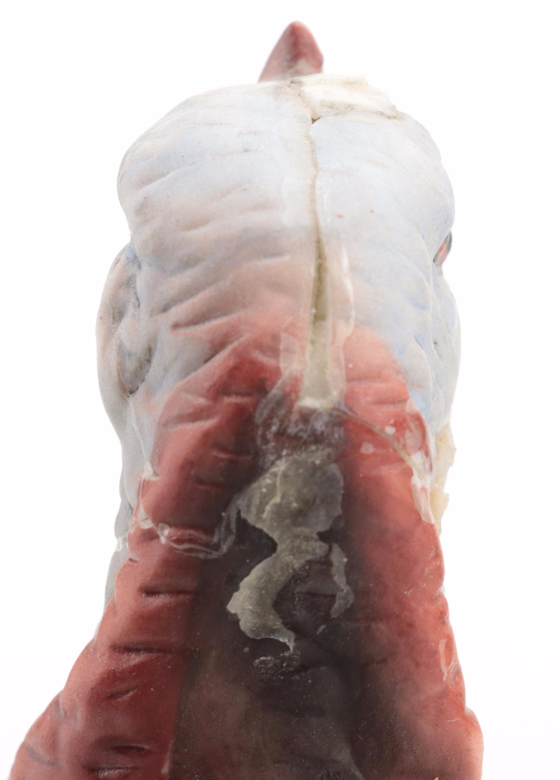 Wild Turkey Figural Porcelain Bisque Whiskey Decanters, Late 20th Century